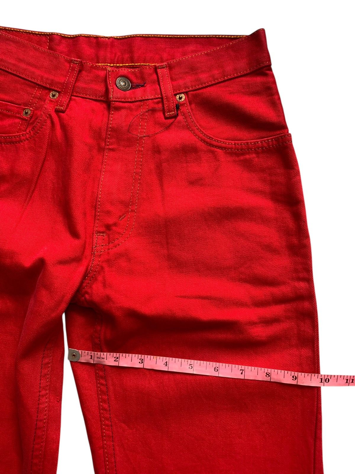 Levi's Vintage Clothing Rare!!! Vintage Levis 512 Red 90's Valencia Denim Pants Size US 32 / EU 48 - 3 Thumbnail