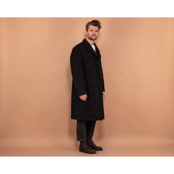 Vintage Vintage 00's Men Wool and Cashmere Coat in Gray | Grailed