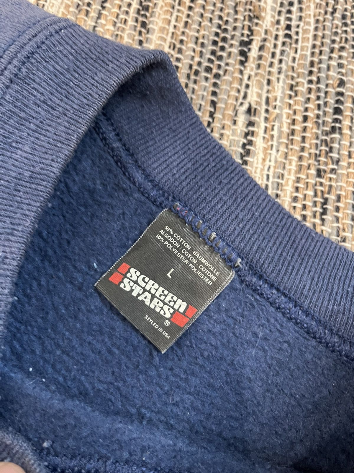 Vintage Vintage Screen Stars Sweatshirt Colour of Magic Navy Faded Size US L / EU 52-54 / 3 - 15 Thumbnail