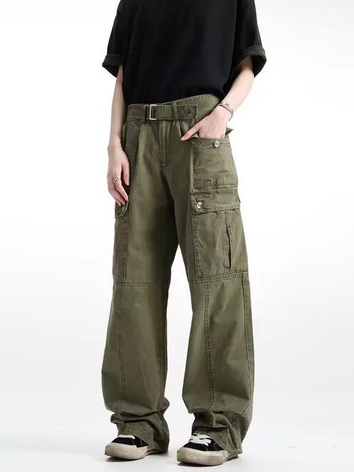 Japanese Brand Hamada x Etou Green High Street Vintage Loose Jeans Size US 33 - 2 Thumbnail