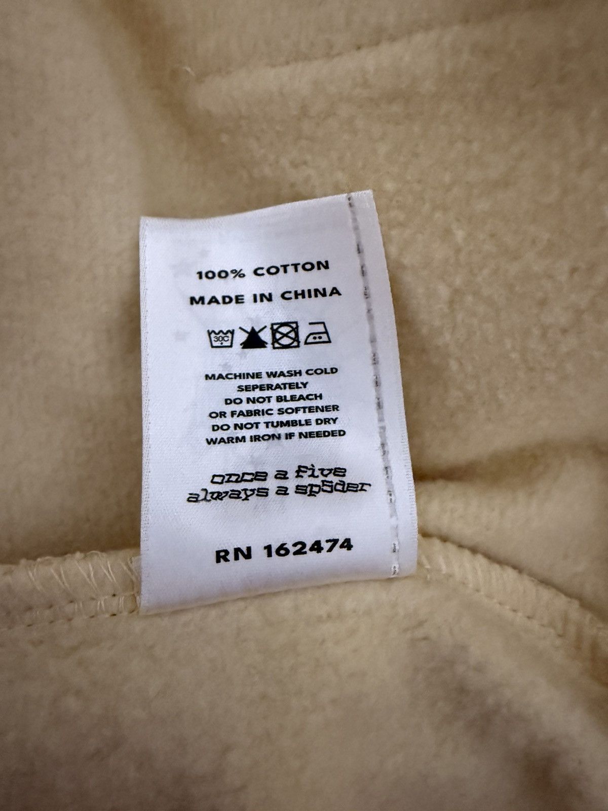 Sp5der Sp5der Creme Beluga Hoodie Size XL Size US XL / EU 56 / 4 - 8 Thumbnail