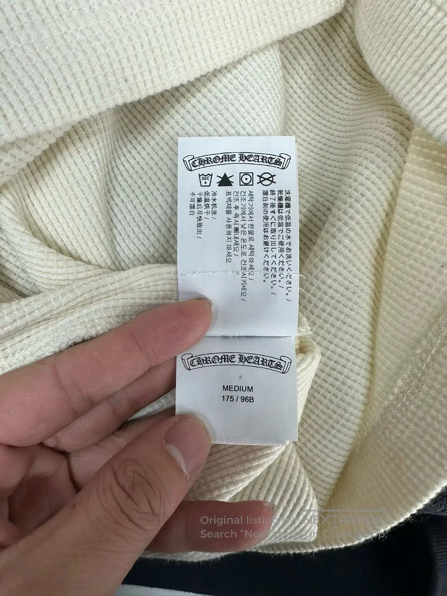 Chrome Hearts chrome hearts ivory henley long sleeve shirt. Size US M / EU 48-50 / 2 - 4 Thumbnail