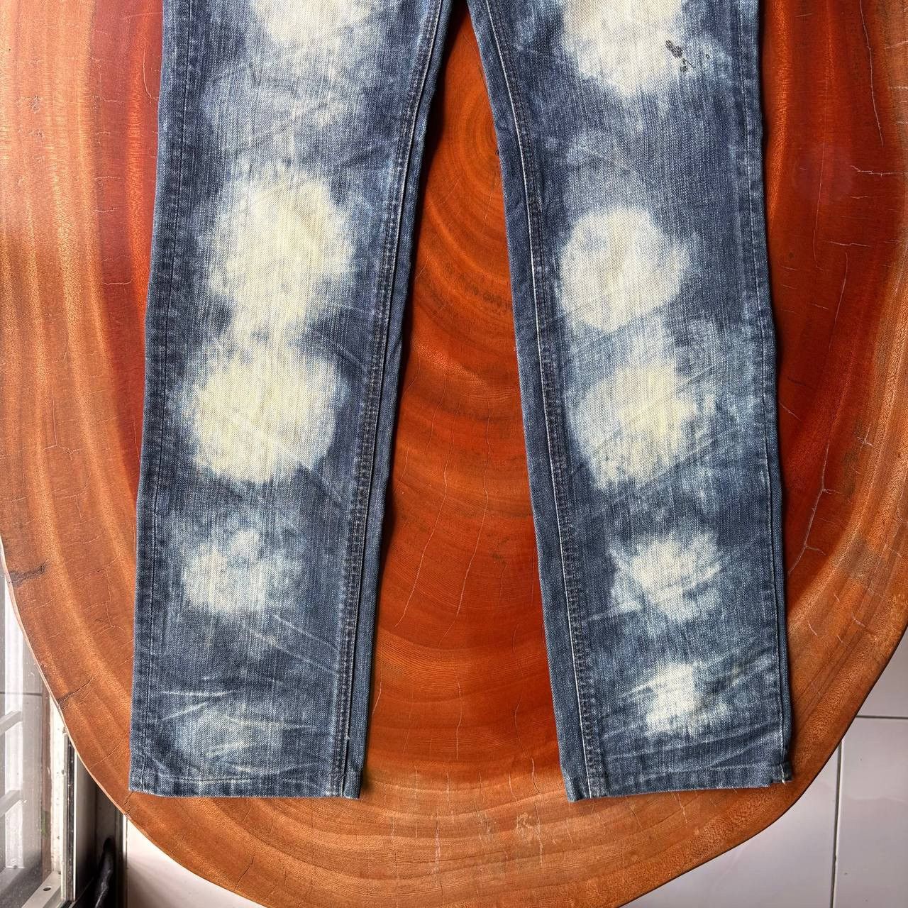 semanticdesign Semantic Design Acid Wash Bleach Dark Blue Jeans Pants Size US 32 / EU 48 - 5 Thumbnail