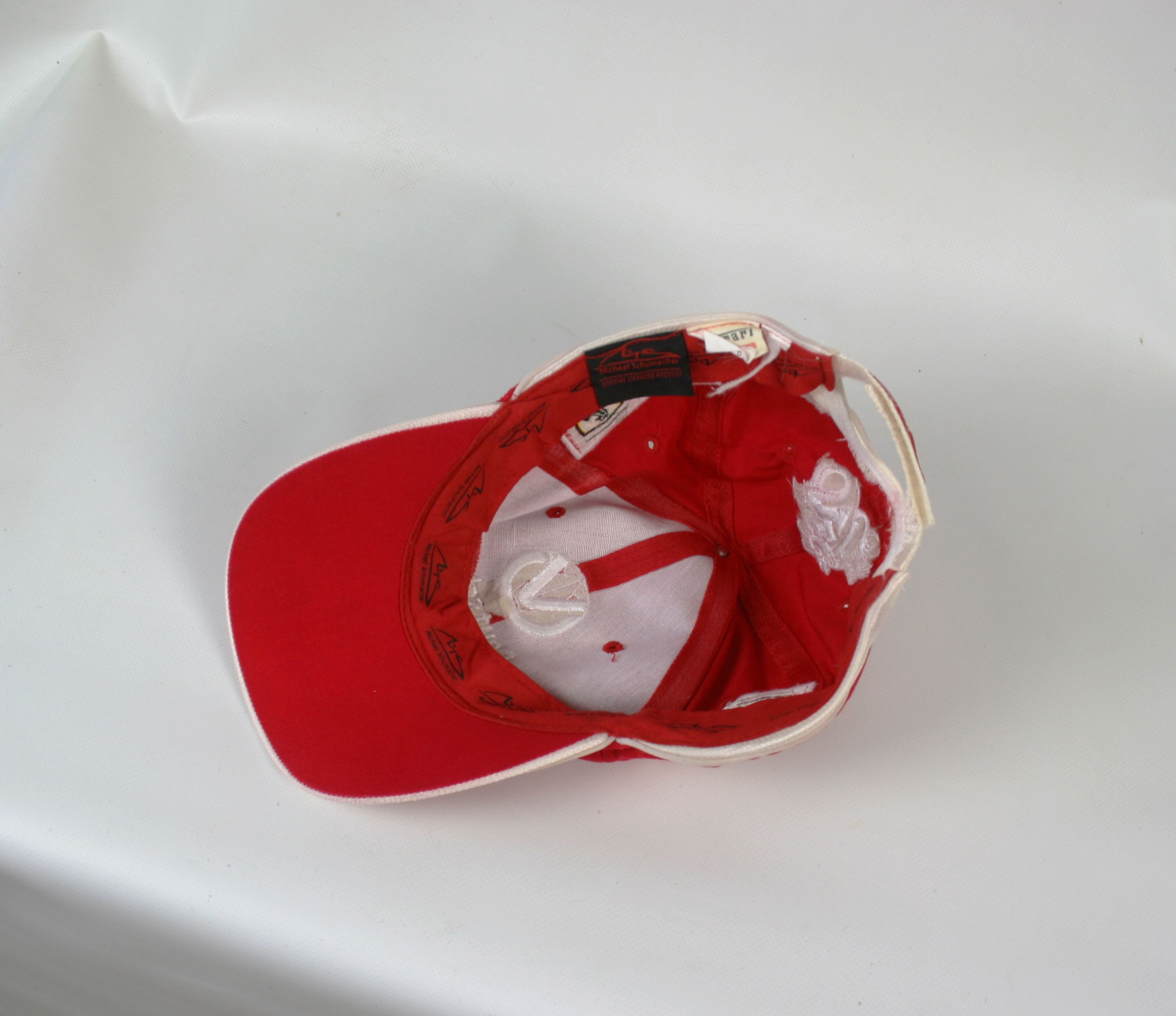 Ferrari 00S Michael Schumacher Logo Racing Cap Vintage Size ONE SIZE - 6 Thumbnail