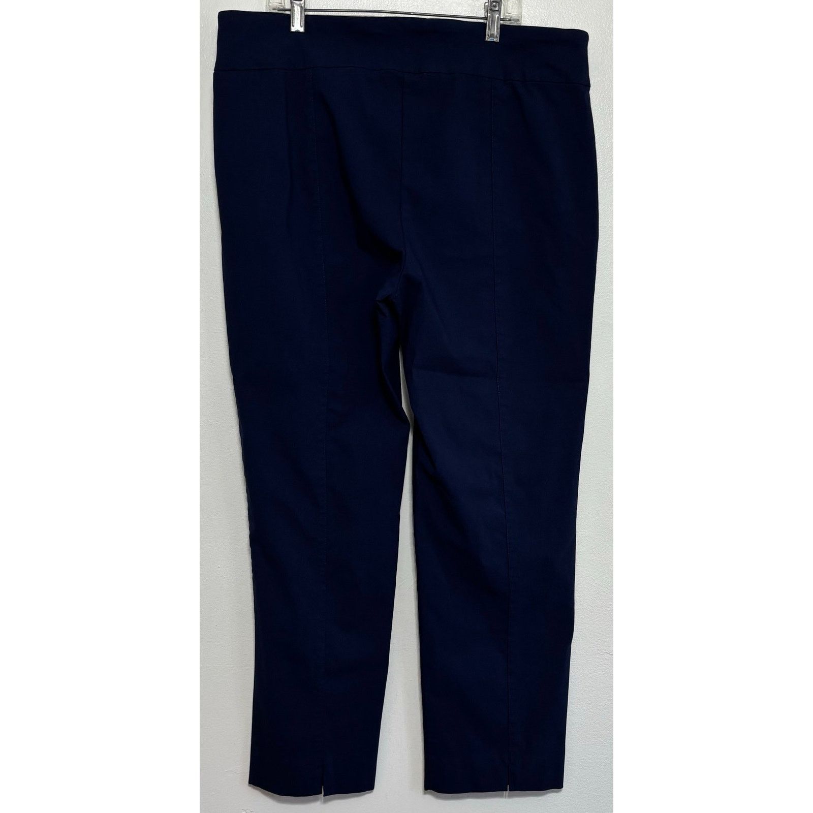 Other Crown & Ivy Navy Blue Elastic Waist Pull On Pants Size 16 Size 38" / US 16 / IT 52 - 2 Thumbnail