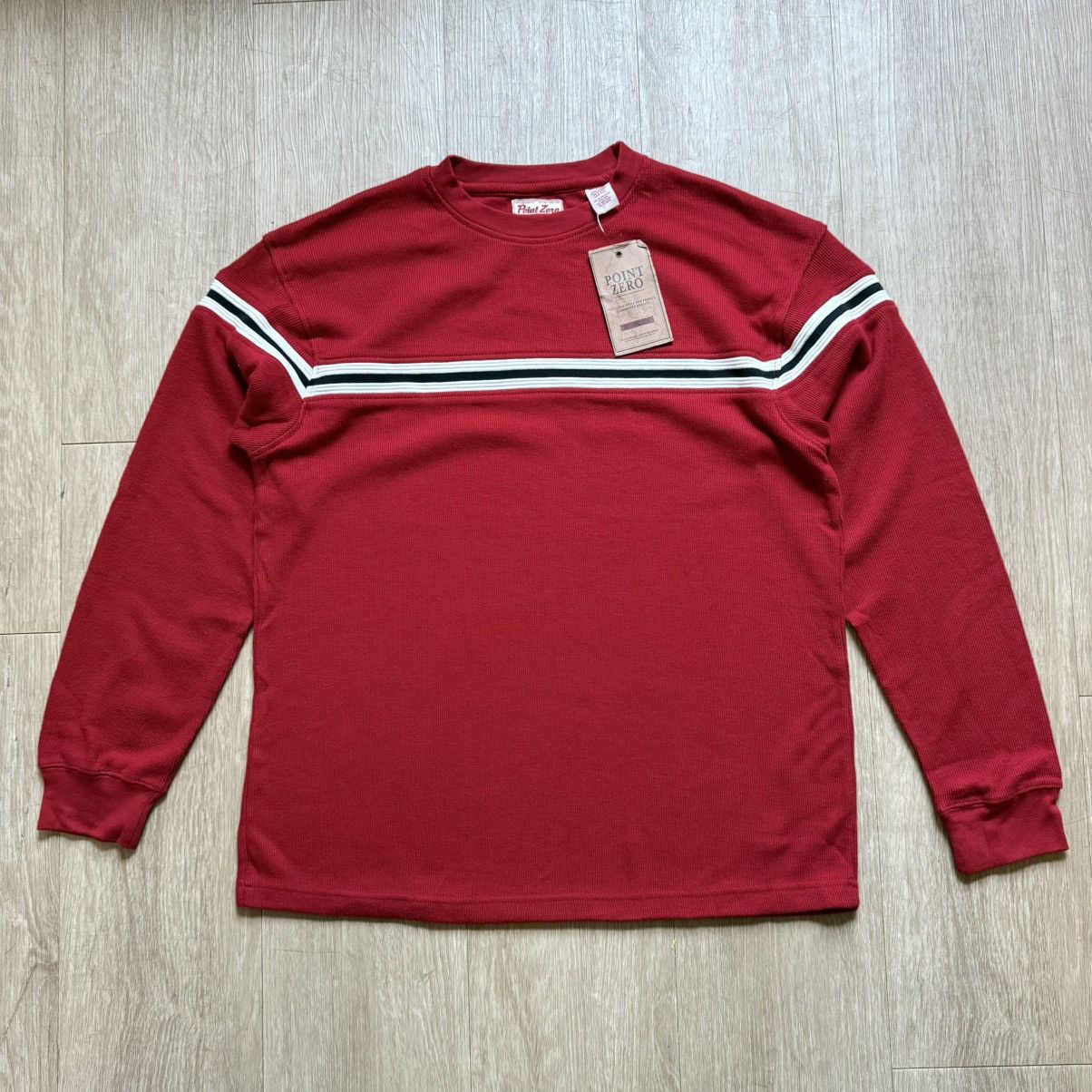Point Zero Vintage Y2K Point Zero Red Crewneck Size US XL / EU 56 / 4 - 1 Thumbnail