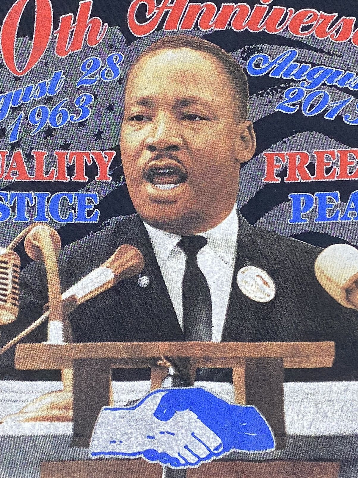 Vintage MLK 50th anniversary March on Washington tshirt (size XL) Size US XL / EU 56 / 4 - 7 Thumbnail