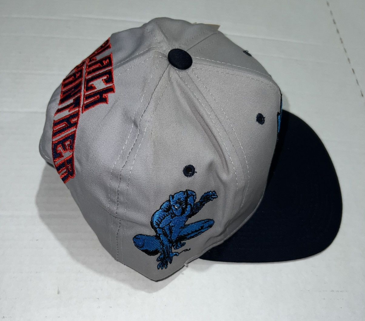 Marvel Comics × Vintage Vintage 1993 Black Panther Marvel Comics American Needle Hat Size ONE SIZE - 2 Thumbnail