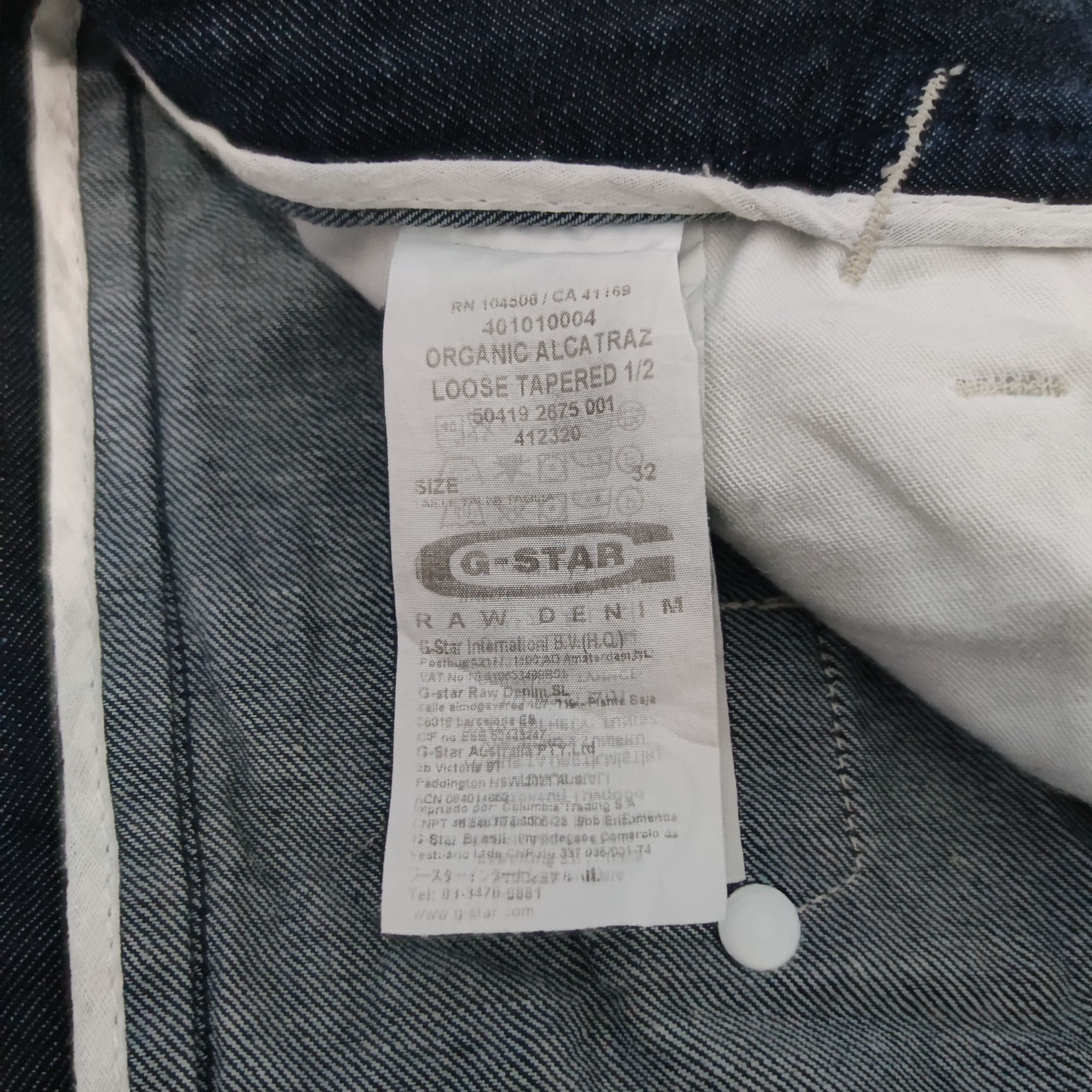 G-Star G-Star Raw Organic Alcatraz Loose Tapered Pants Size US 33 - 9 Thumbnail