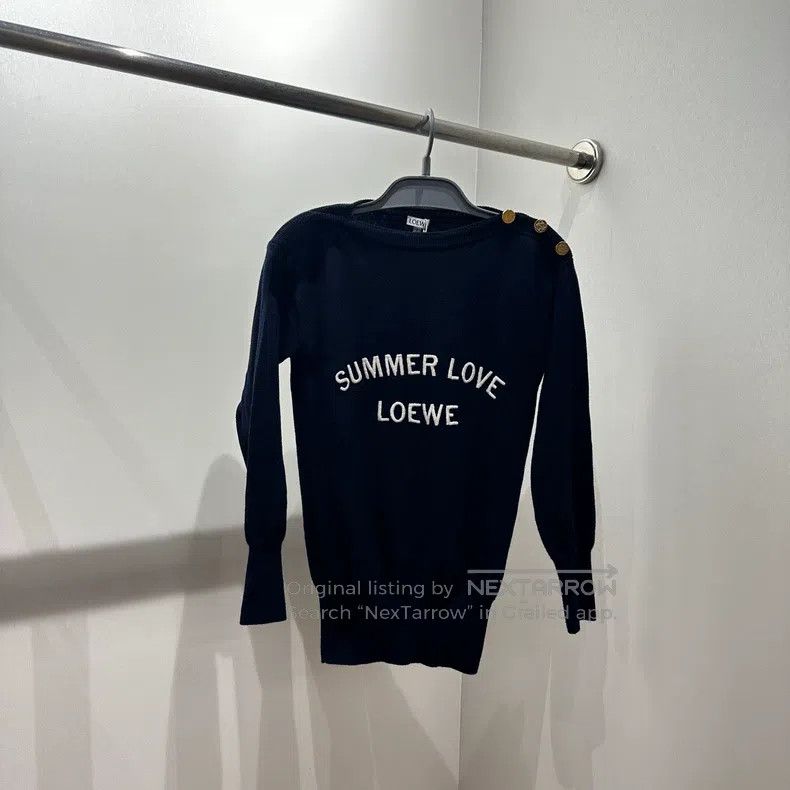 Loewe Loewe Golden Button Shoulder Stitch Embroidered Sweater Size XS / US 0-2 / IT 36-38 - 1 Thumbnail