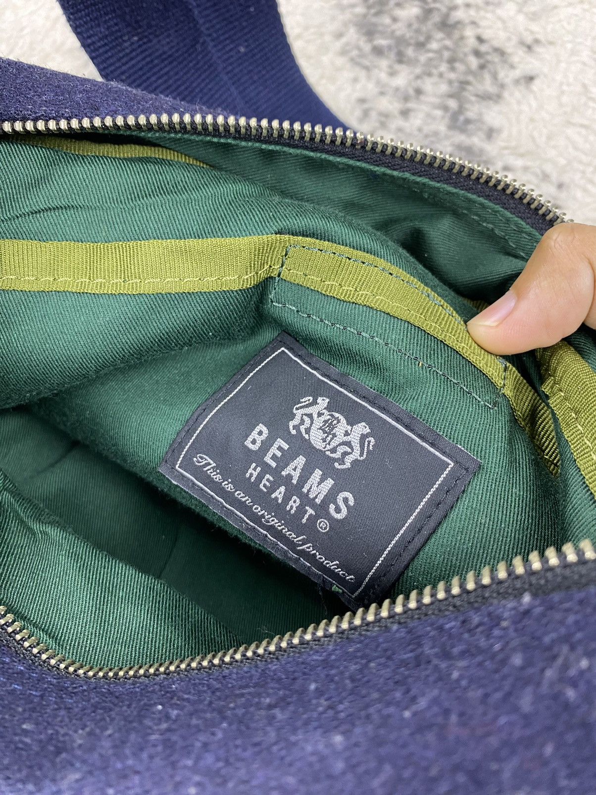 Beams Plus × Designer × Harris Tweed Harris Tweed x BEAMS Hand Woven Banana Satchel Bag Size ONE SIZE - 8 Thumbnail