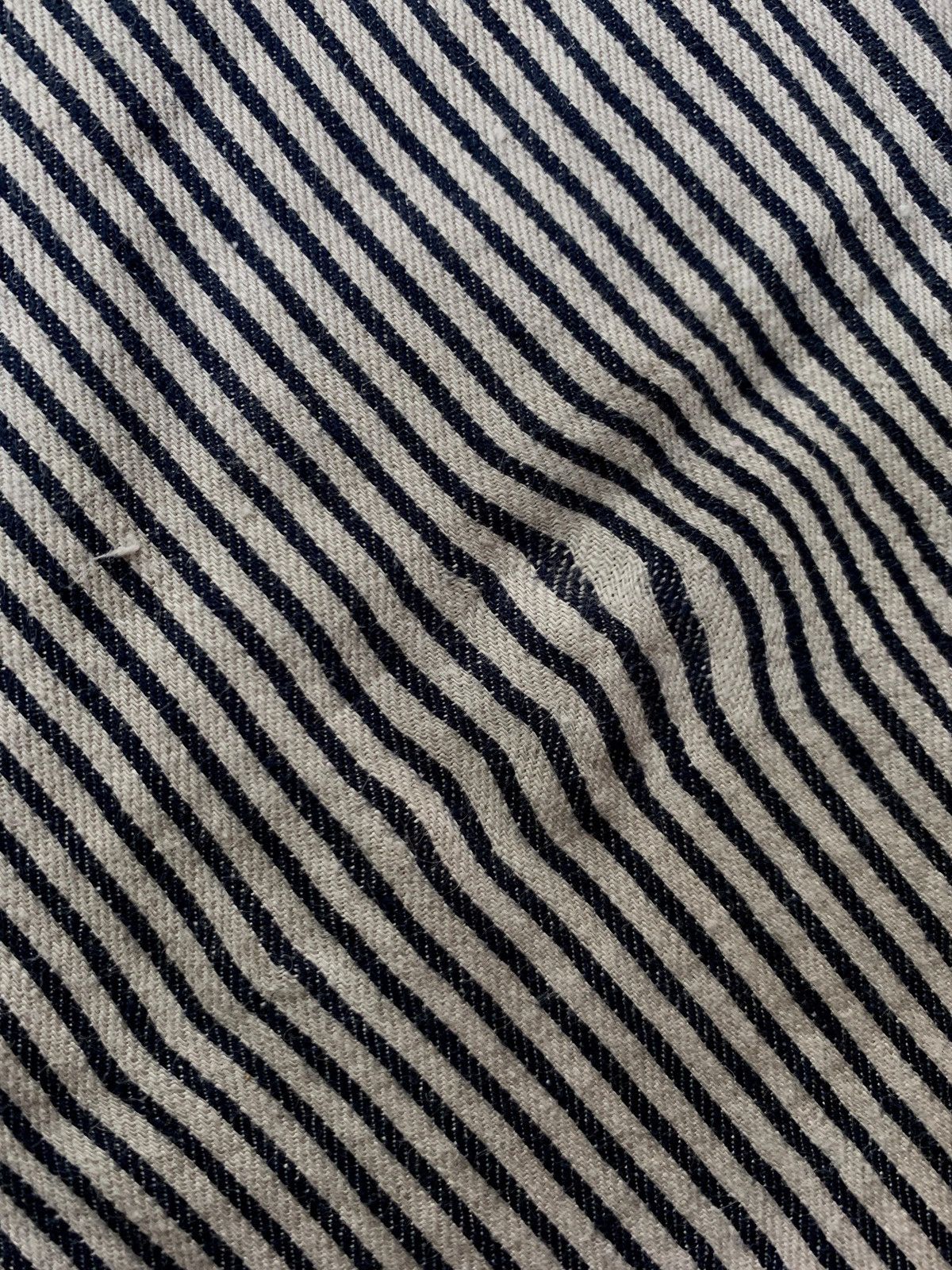 Comme des Garcons Homme Deux FREE TAX! CDGH Deux Linen Striped Trousers Size US 31 - 7 Thumbnail