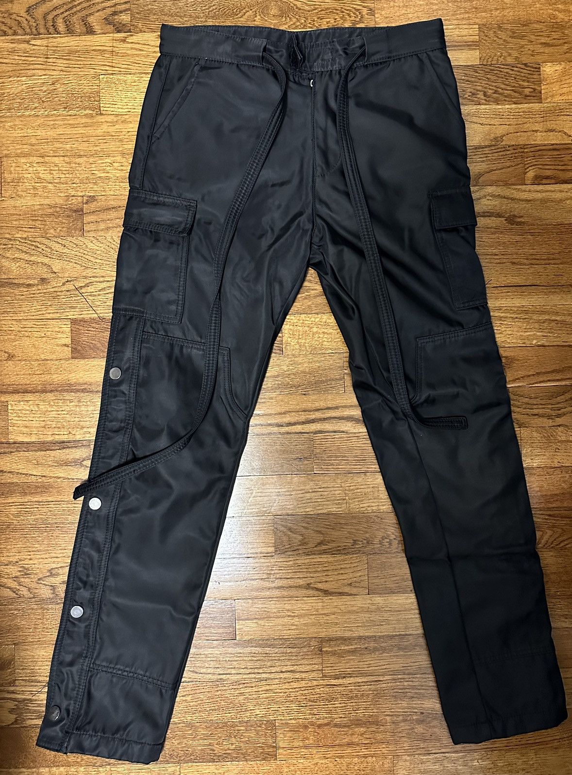 MNML Snap Zipper II Cargo Pants Black