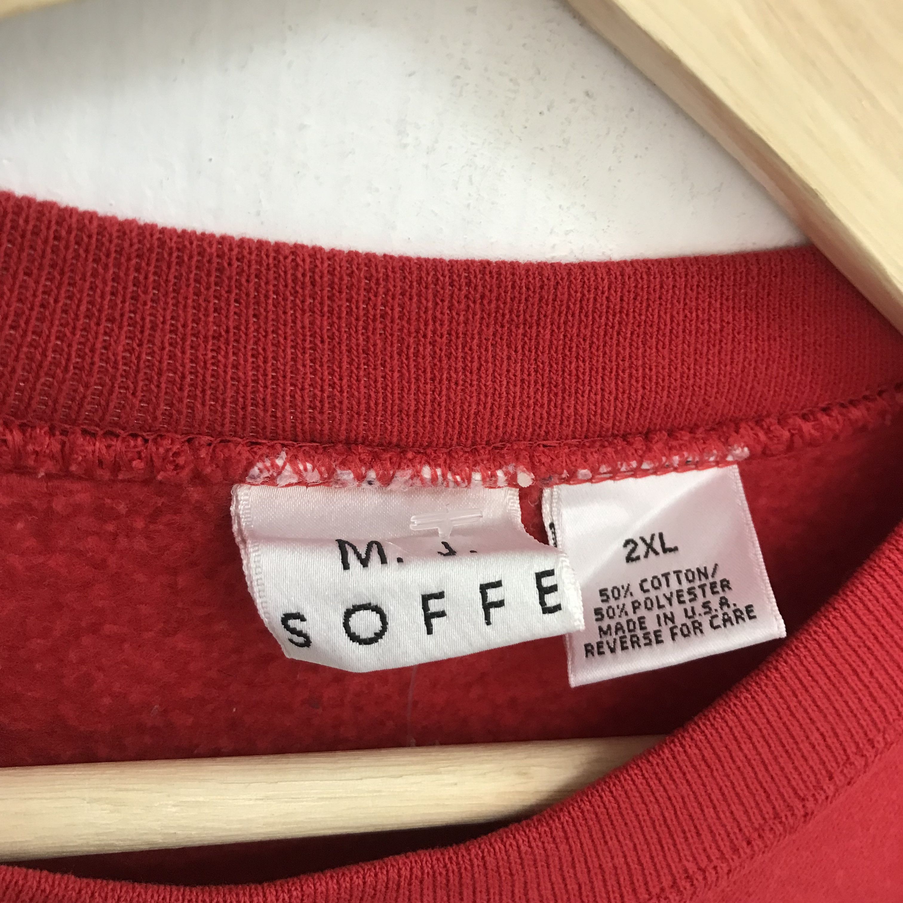 Vintage vintage red sweatshirt - 517 Size US XXL / EU 58 / 5 - 7 Thumbnail