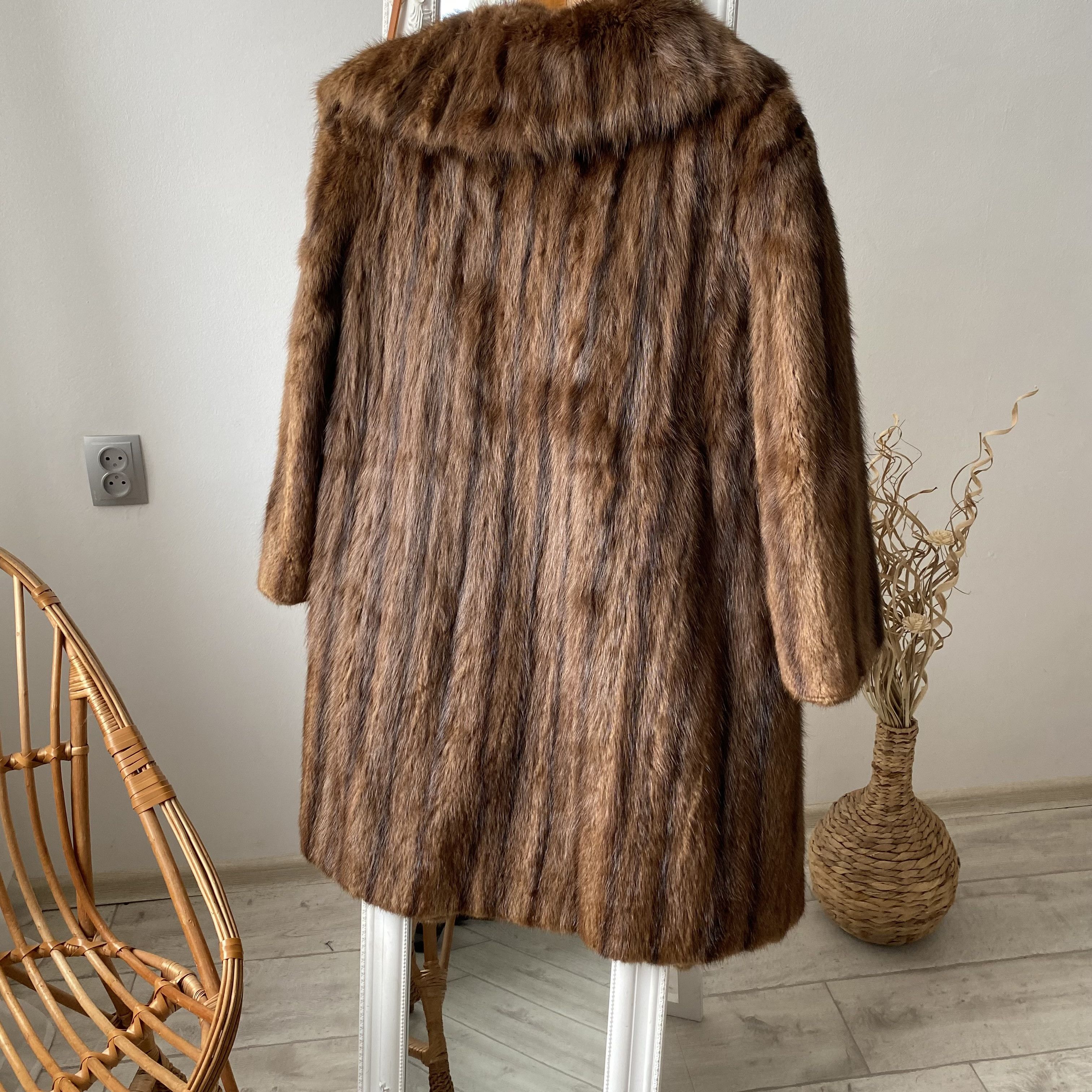 Vintage Vintage 80’s Oldmaney Real Fur Mink Coat Lxury Leather Size M / US 6-8 / IT 42-44 - 8 Thumbnail