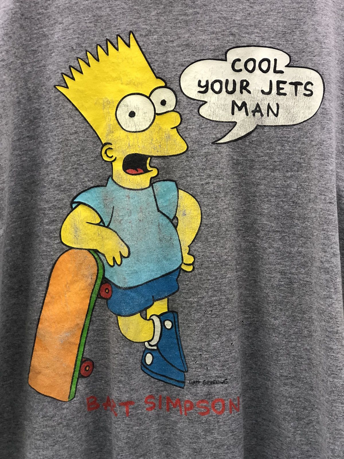 Vintage Vintage Bart Simpson Skateboarding Tshirt Size US XL / EU 56 / 4 - 5 Thumbnail