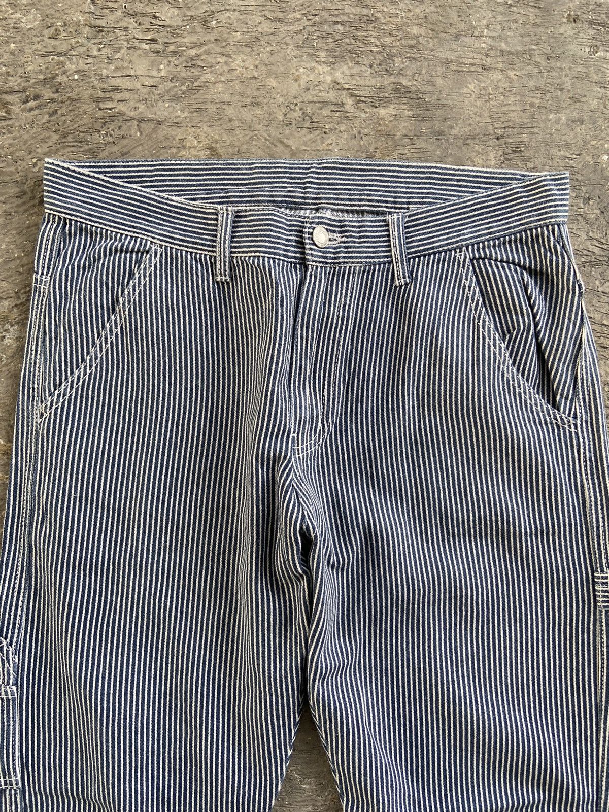 Carhartt 2000s Carhartt Style - Hickory Stripe Carpenter Pants Size US 33 - 3 Thumbnail