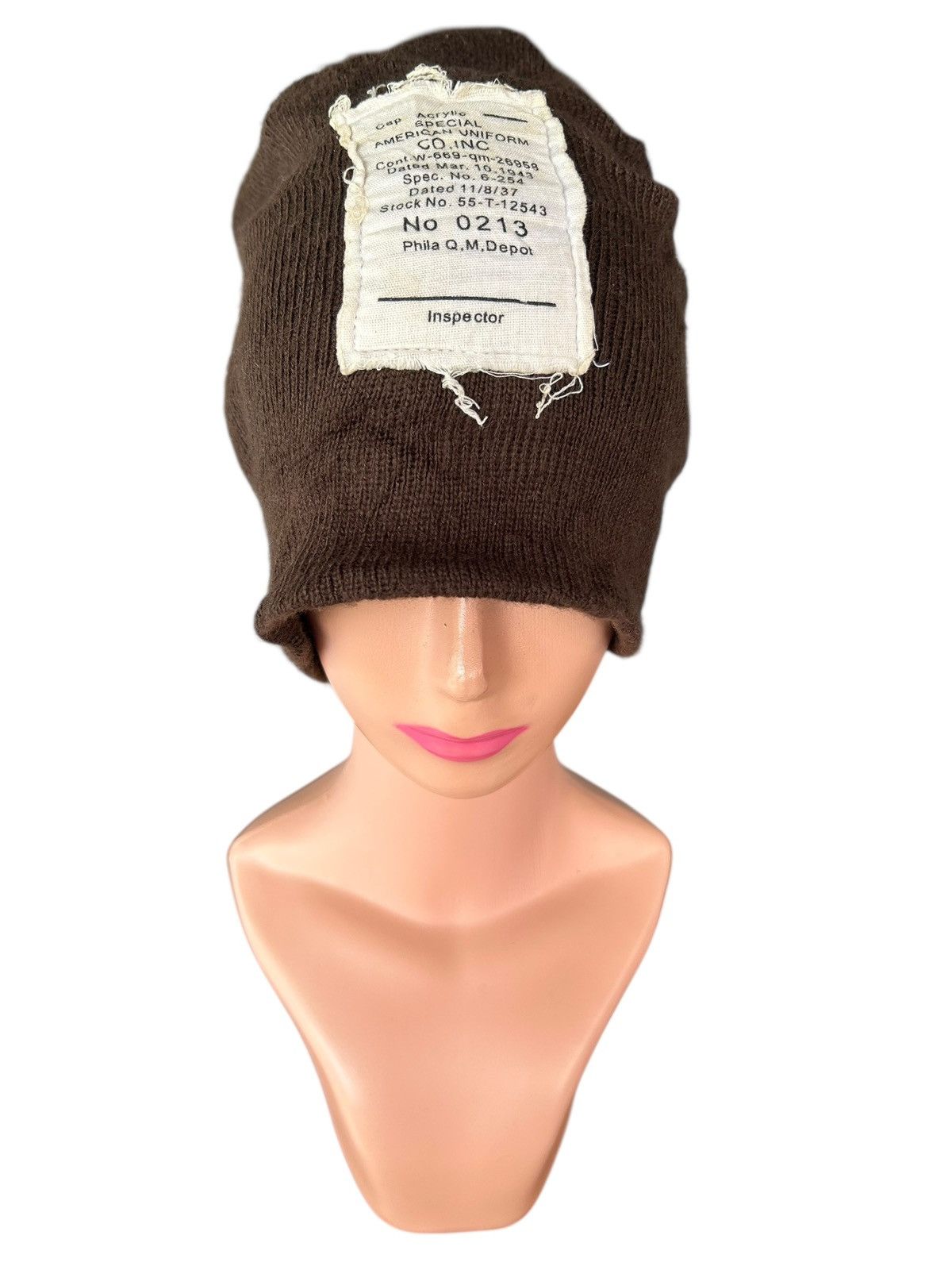 Japanese Brand × Kapital × Vintage Distressed American Uniform Beanie Hats Size ONE SIZE - 5 Thumbnail