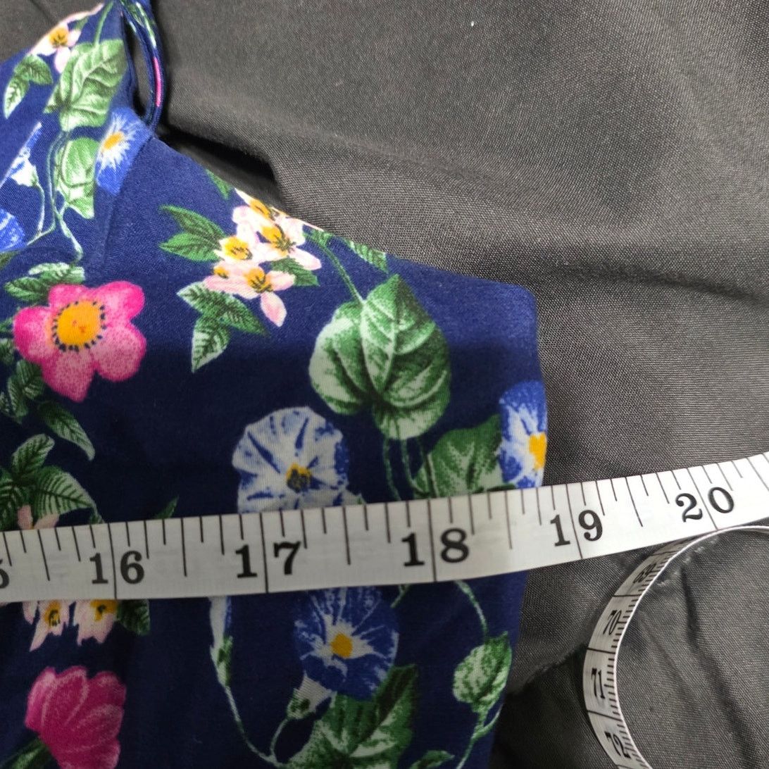 Old Navy Old Navy Blue Floral Sundress - Large Size L / US 10 / IT 46 - 8 Thumbnail