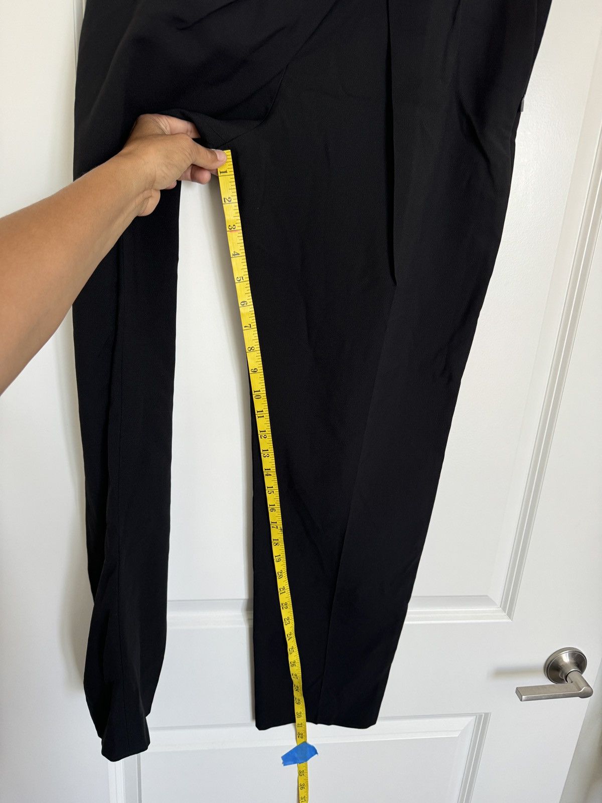 Chloe Chloe Black High Waisted Pants Attached Wrap Tied Belt Size 30" / US 8 / IT 44 - 8 Thumbnail