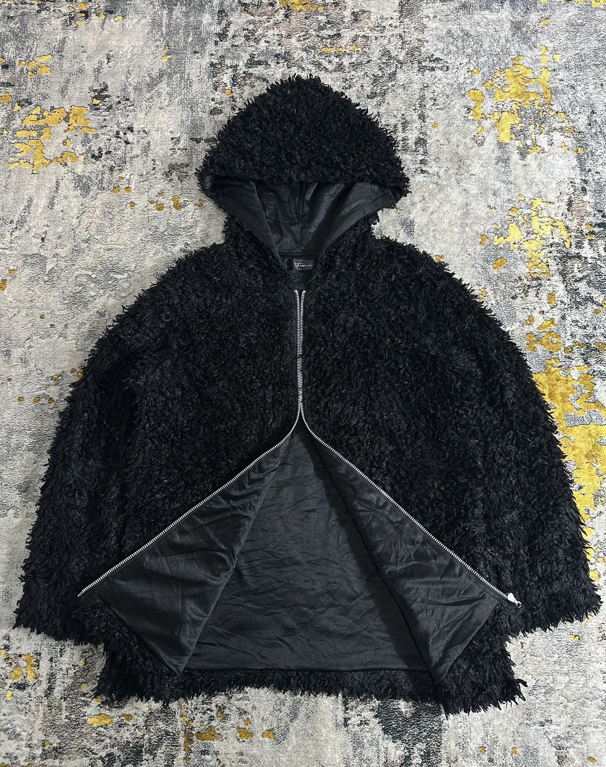 Le Grande Bleu (L.G.B.) JAPANESE STREETWEAR Yohji Yamamoto STYLE MOHAIR ZIP HOODIE Size US M / EU 48-50 / 2 - 3 Thumbnail