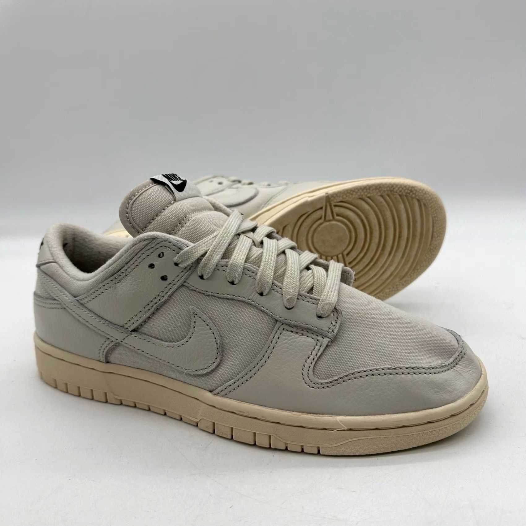 Nike Nike Dunk Low Light Orewood Brown Mens Size 8 Leather Canvas Sneakers Size US 7 / EU 40 - 3 Thumbnail