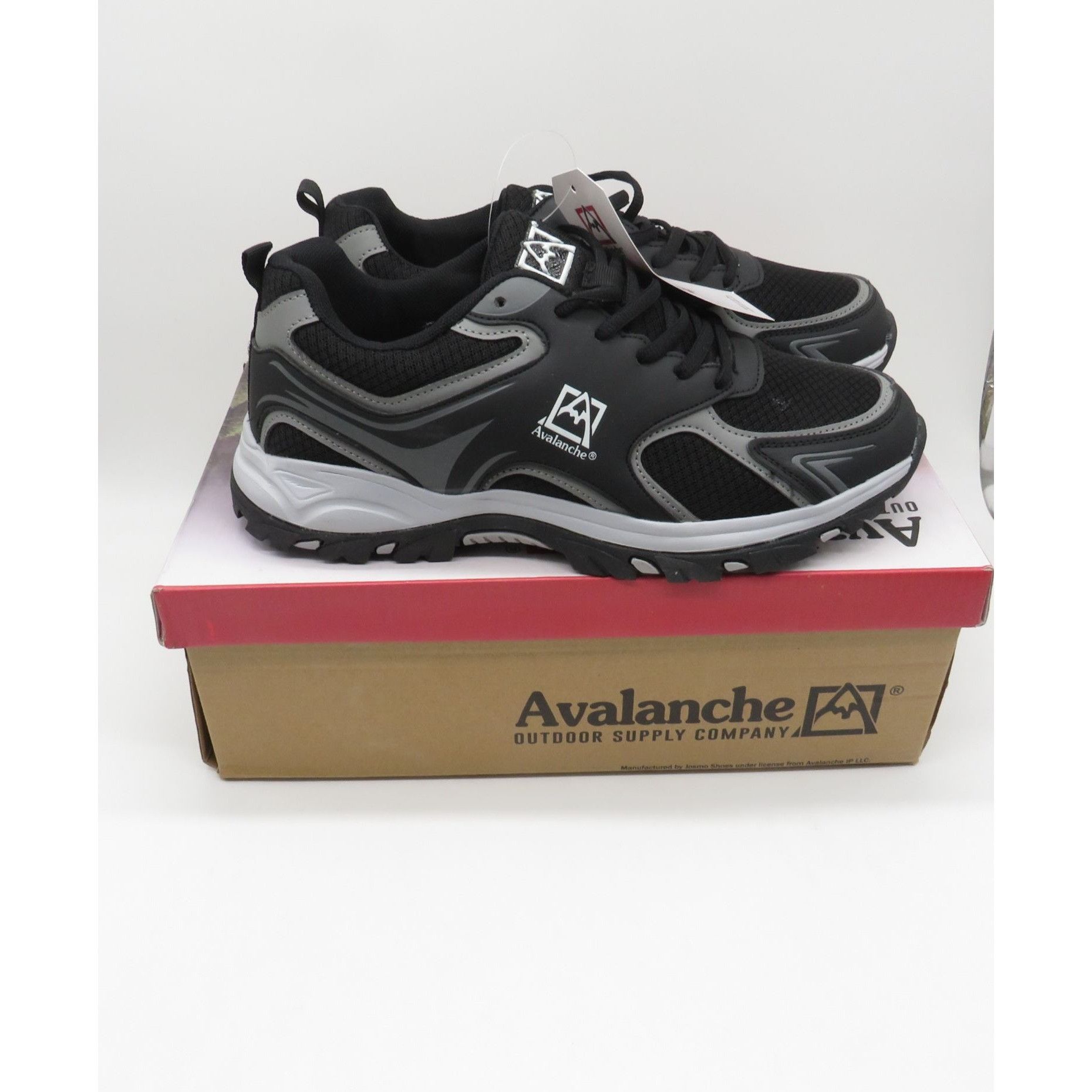 Avalanche Avalanche Mens Black Gray Trail Running Shoes Size 8.5 Light Size US 8.5 / EU 41-42 - 1 Thumbnail