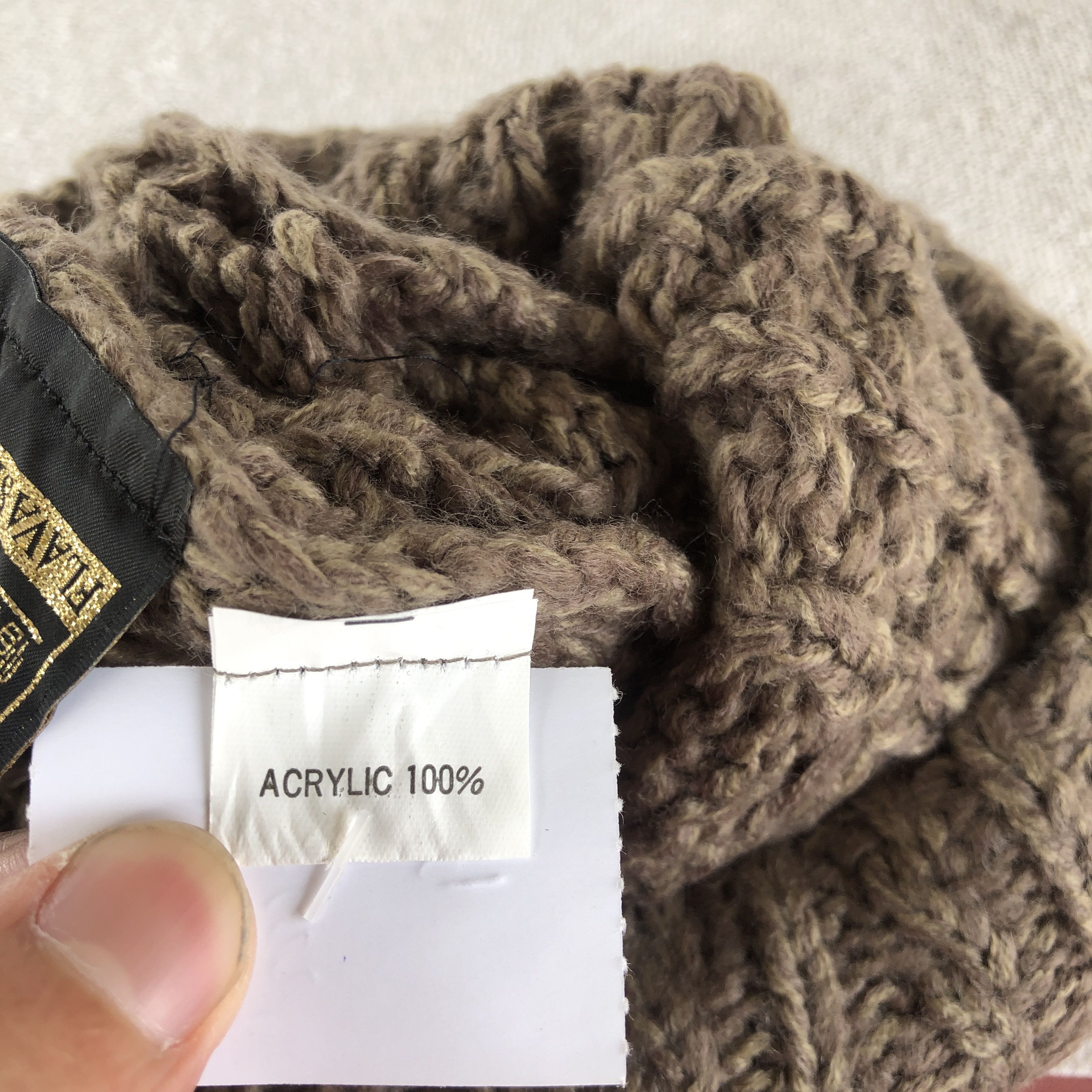 Japanese Brand Vintage Y2K Flava Cable Knit Beanie Slouchy Snow Caps Hats Size ONE SIZE - 9 Thumbnail