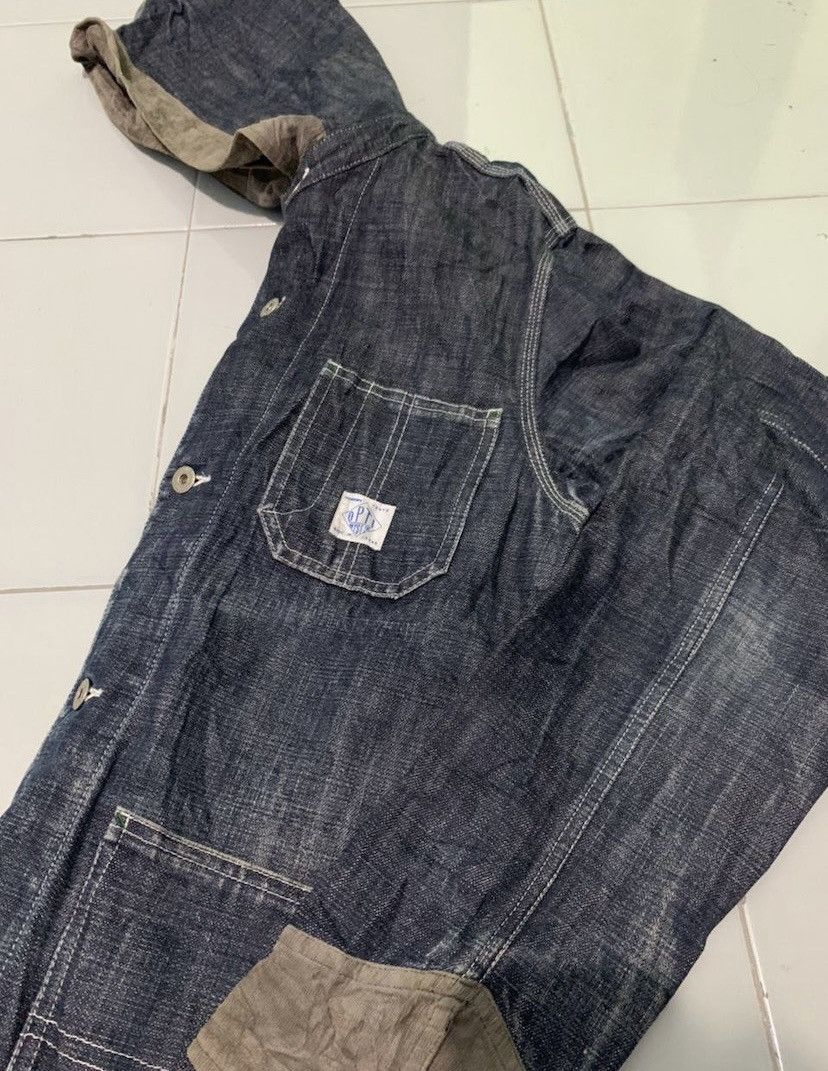 Japanese Brand × Vintage Vintage Optymystic Hooded Denim Jacket Size US M / EU 48-50 / 2 - 7 Thumbnail