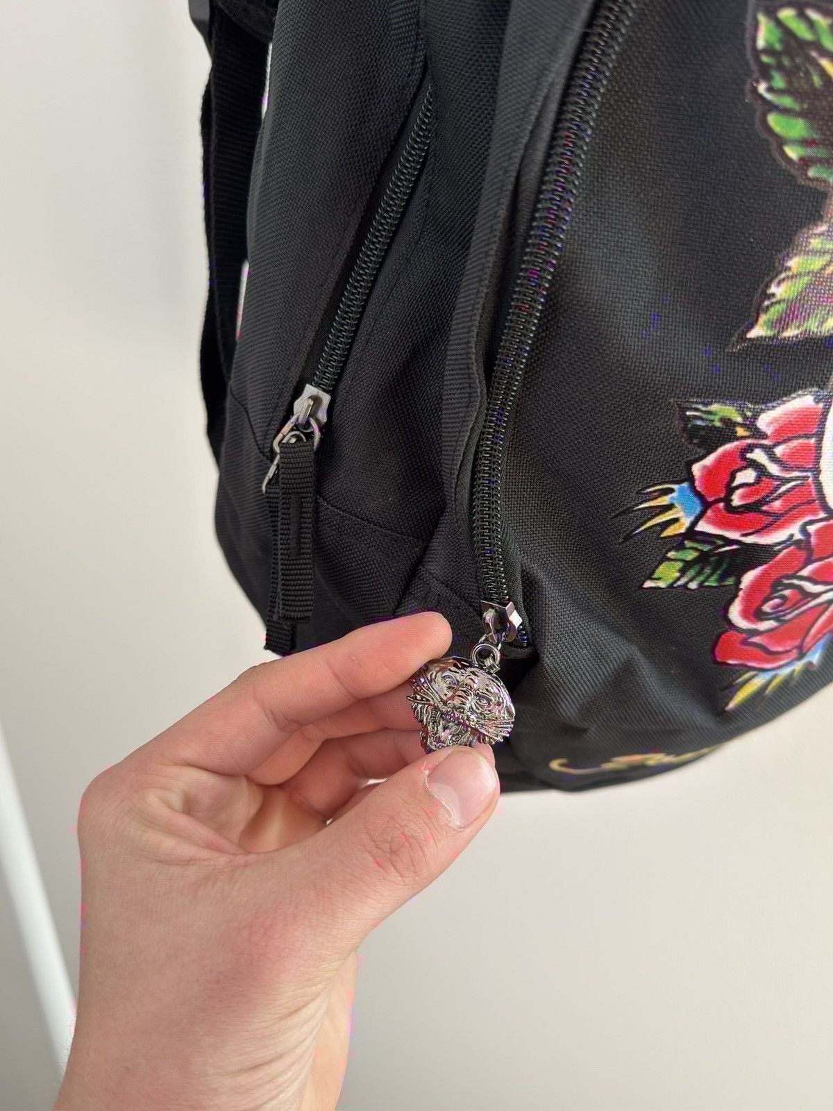Ed Hardy Vintage Don Ed Hardy Y2K Big Logo Backpack balack Size ONE SIZE - 5 Thumbnail
