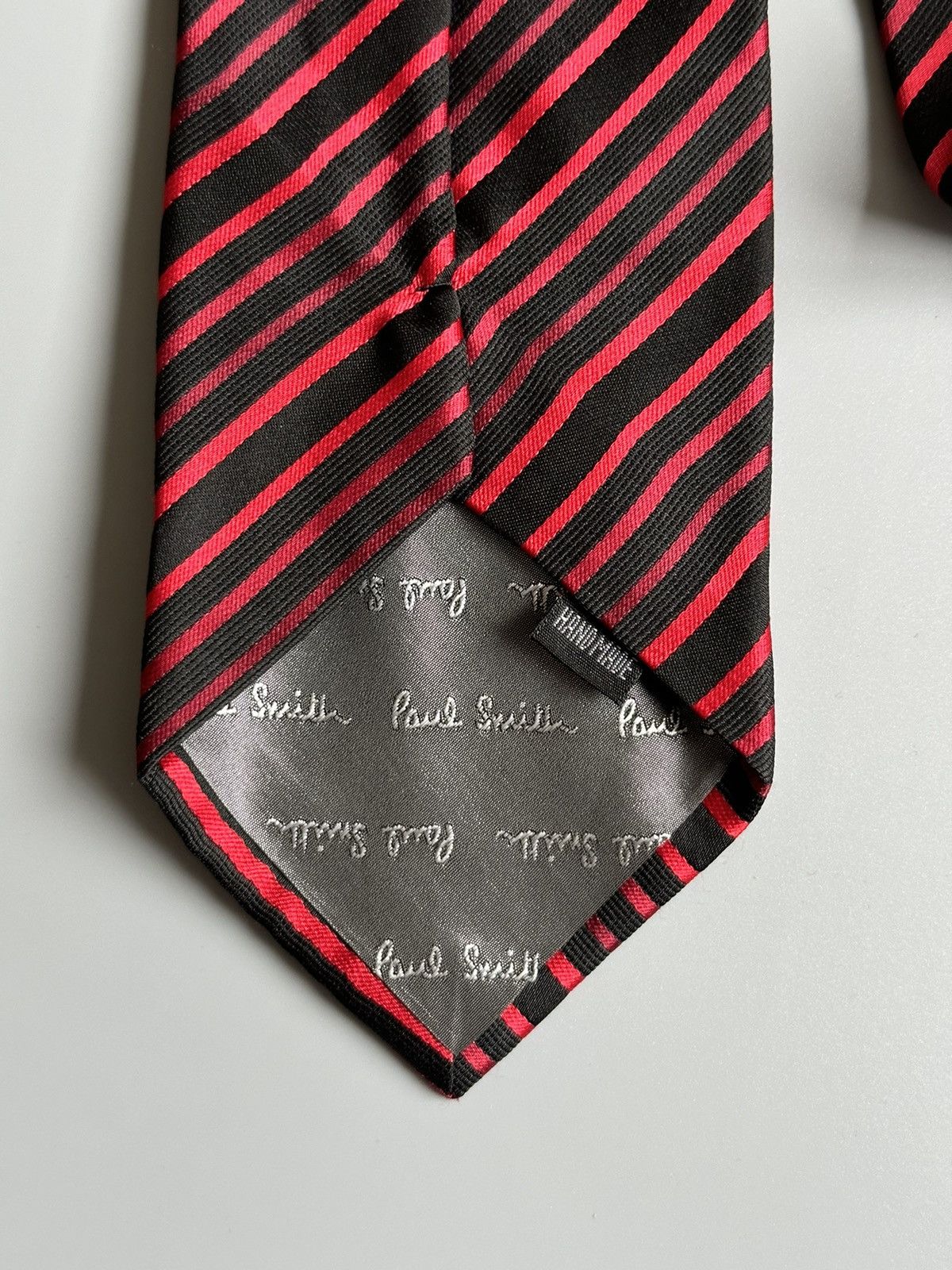 Paul Smith PAUL SMITH Tie Pure Silk Handmade Abstract Signature Stripe Size ONE SIZE - 4 Thumbnail