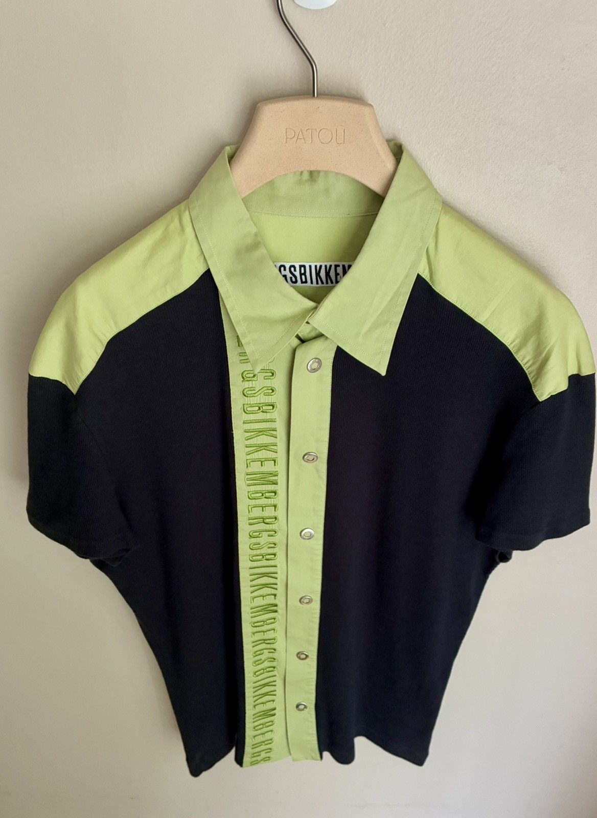 Dirk Bikkembergs Dirk Bikkembergs Vintage Snap Button Logo Bowling Shirt Size US M / EU 48-50 / 2 - 19 Thumbnail