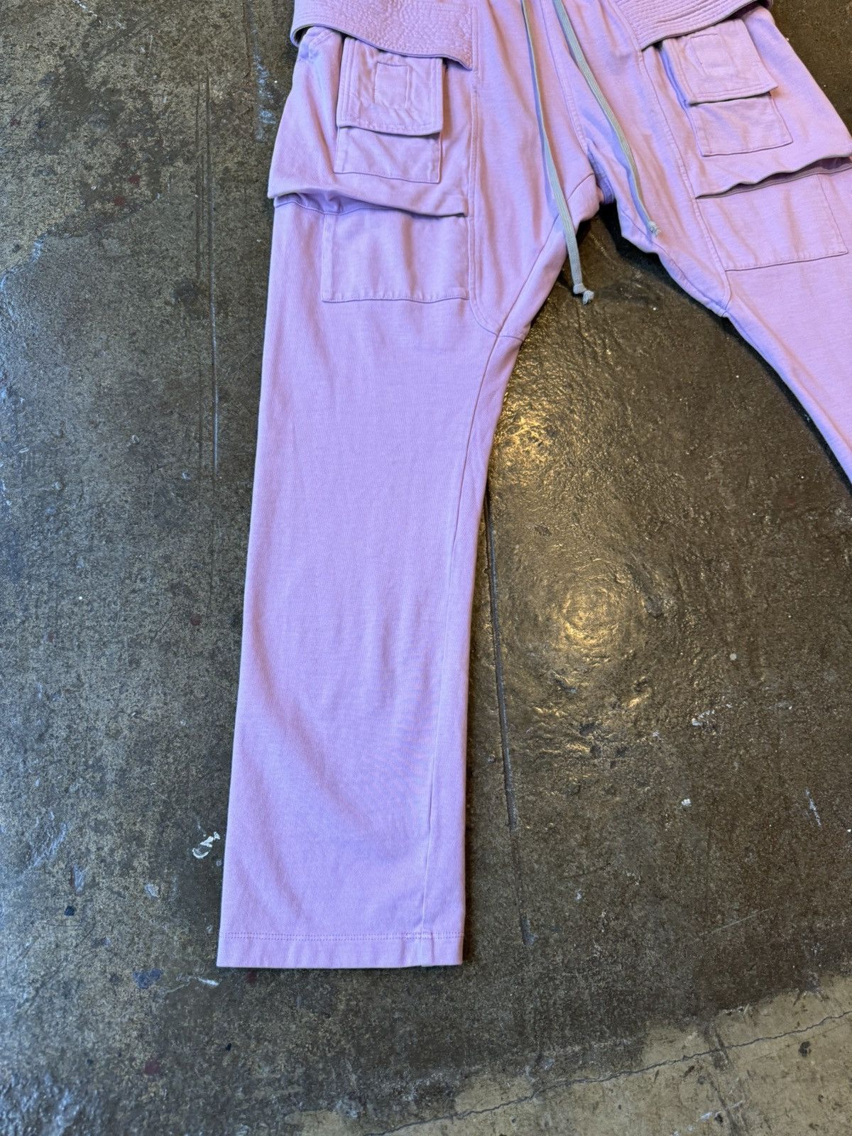 Rick Owens Drkshdw Rick Owens DRKSHDW Creatch Cargo Drawstring Pants Pink Size US 36 / EU 52 - 3 Thumbnail