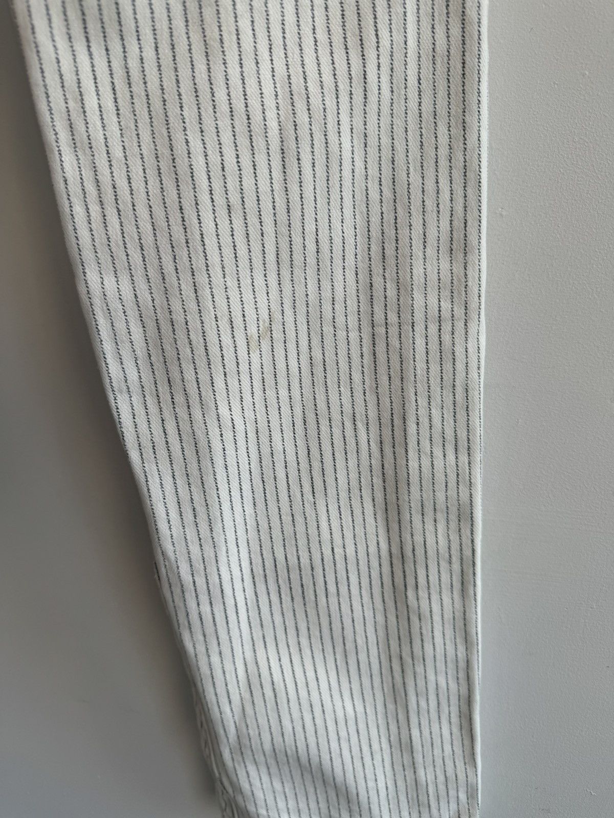 Kapital Kapital White Pinstripe Patchwork Denim Size 28" / US 6 / IT 42 - 5 Thumbnail