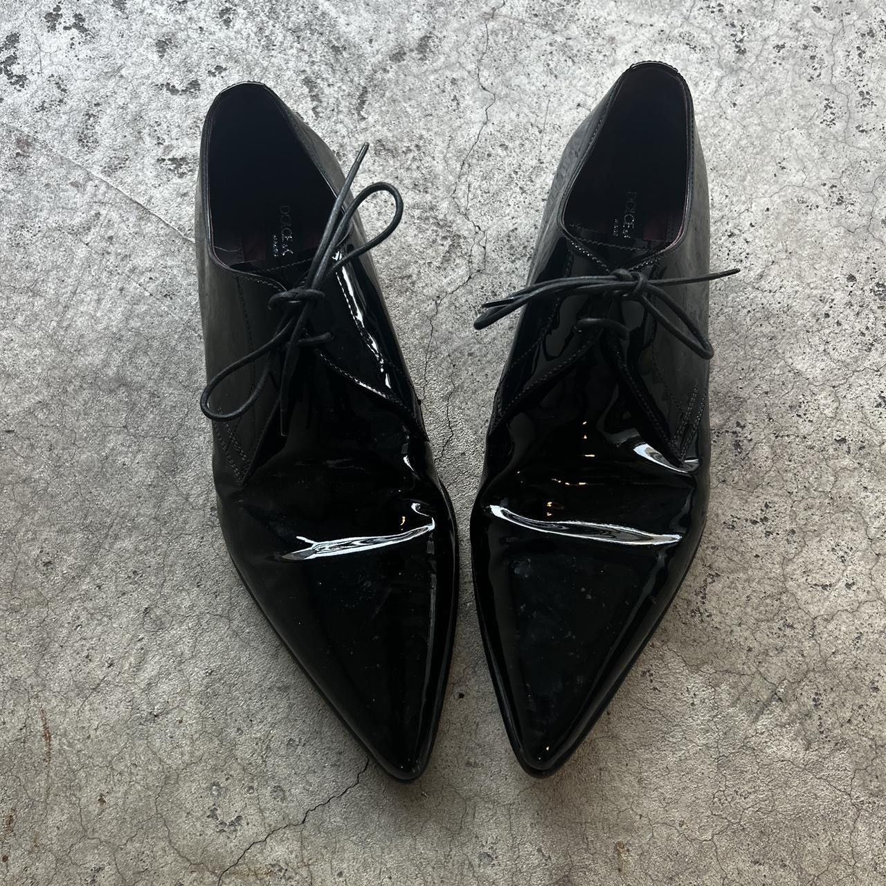 Dolce & Gabbana D&G F/W 2018 Runway Pointed toe Patent leather loafers Size US 10 / EU 43 - 3 Thumbnail