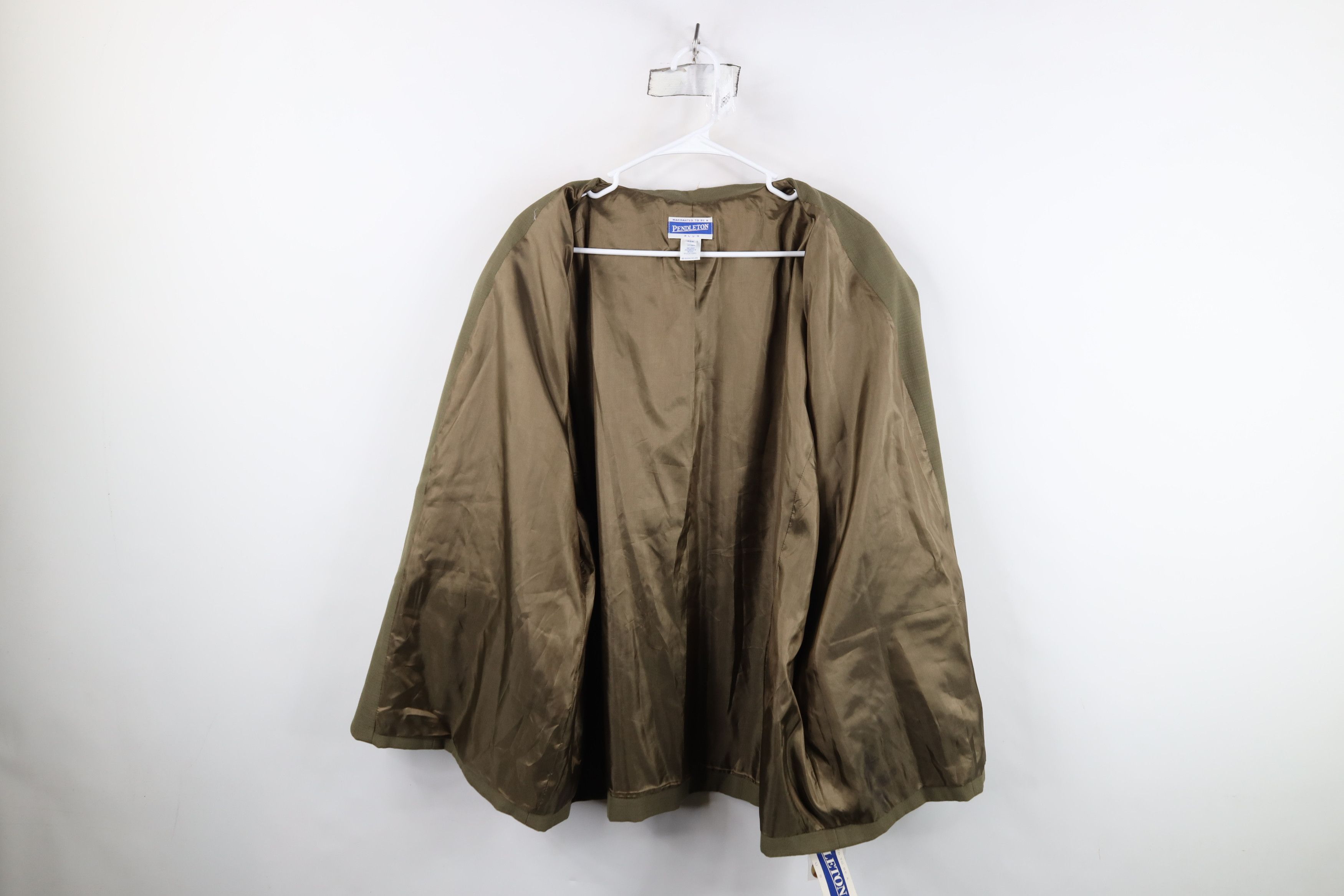 Pendleton Deadstock Vintage 90s Pendleton Rayon Linen Blazer Jacket Size 3XL / US 20-22 - 12 Thumbnail