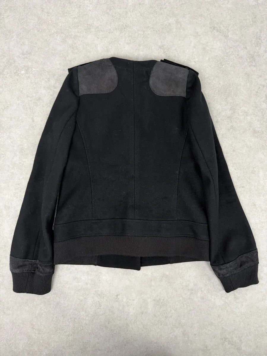 Balenciaga AW2007 Balenciaga Black Officer Buttoned Wool Peacoat by Nicolas Ghesquiere Size XS / US 0-2 / IT 36-38 - 4 Thumbnail