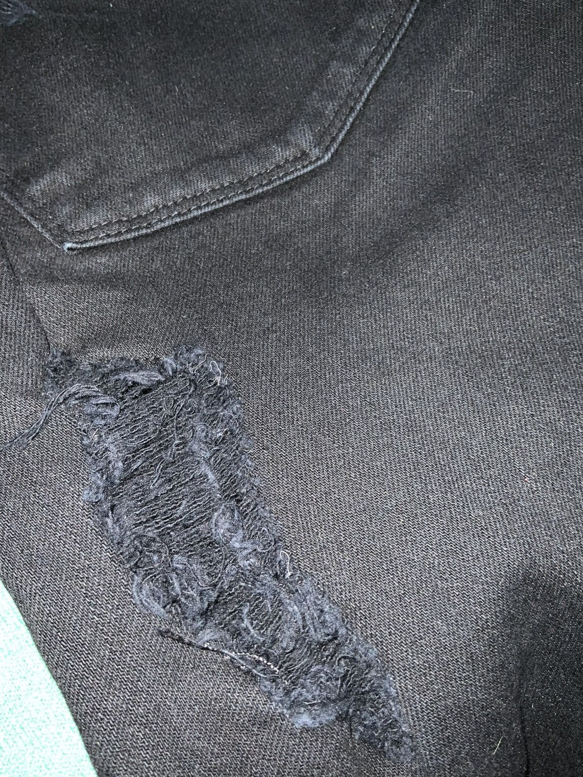 J Brand $198 J Brand Tyler Black Solace Distressed Slim Denim Jeans Size US 30 / EU 46 - 11 Thumbnail