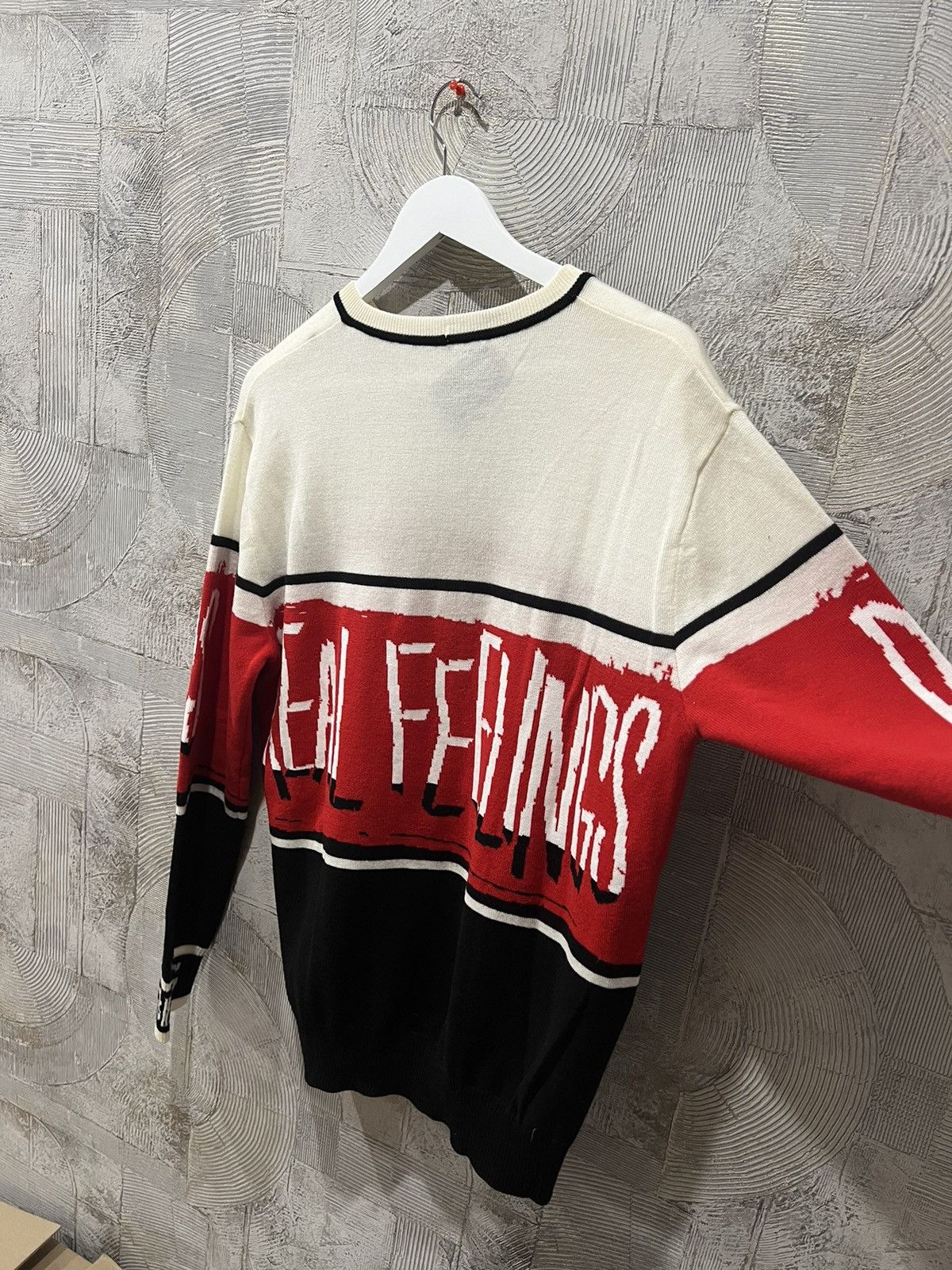Iceberg 💰Very Rare💰 Iceberg “Real Feelings” wool sweater crew neck Size US L / EU 52-54 / 3 - 8 Thumbnail