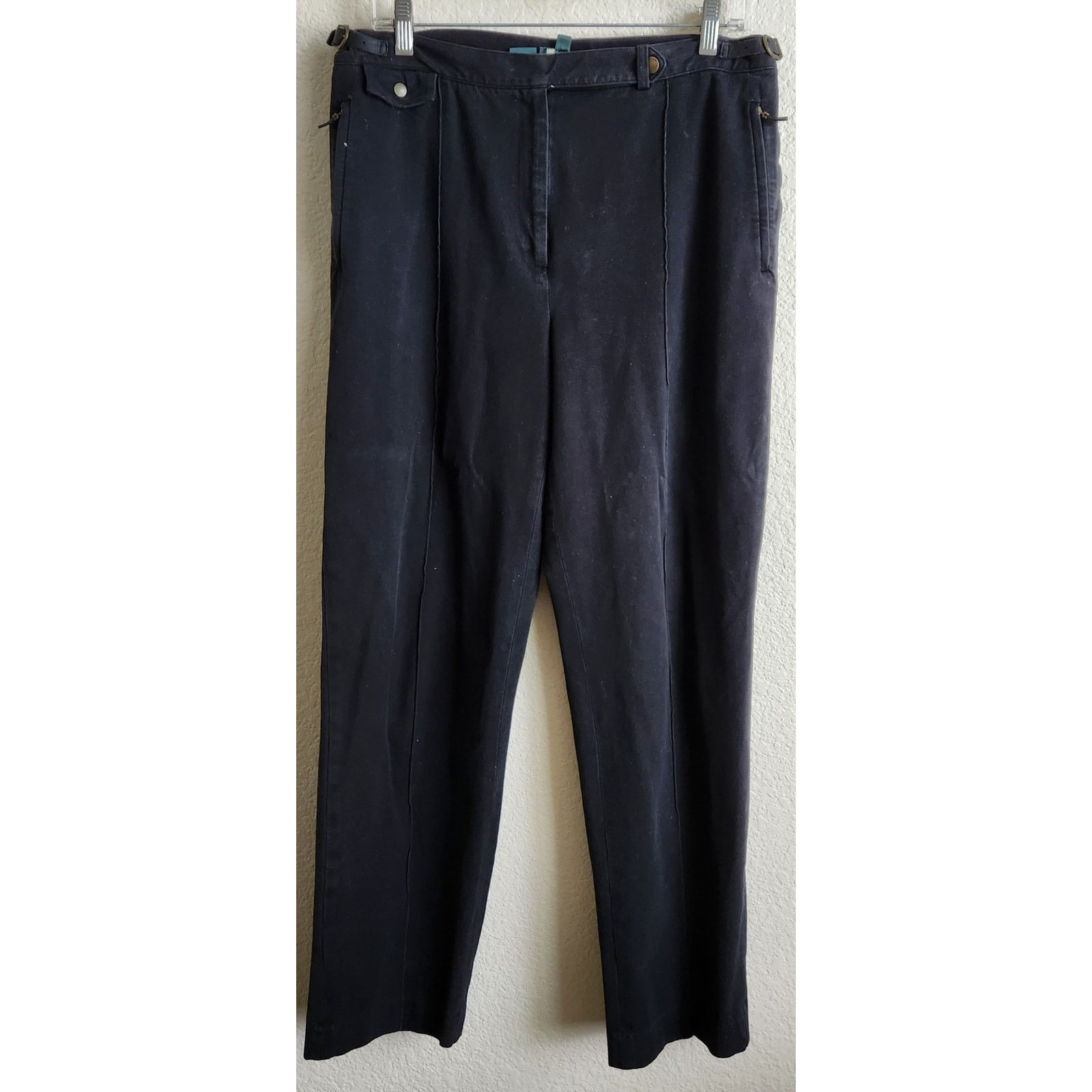 Lauren Ralph Lauren Vintage Lauren Ralph Lauren Black Flat Front Jeans 14 Size 36" / US 14 / IT 50 - 1 Thumbnail