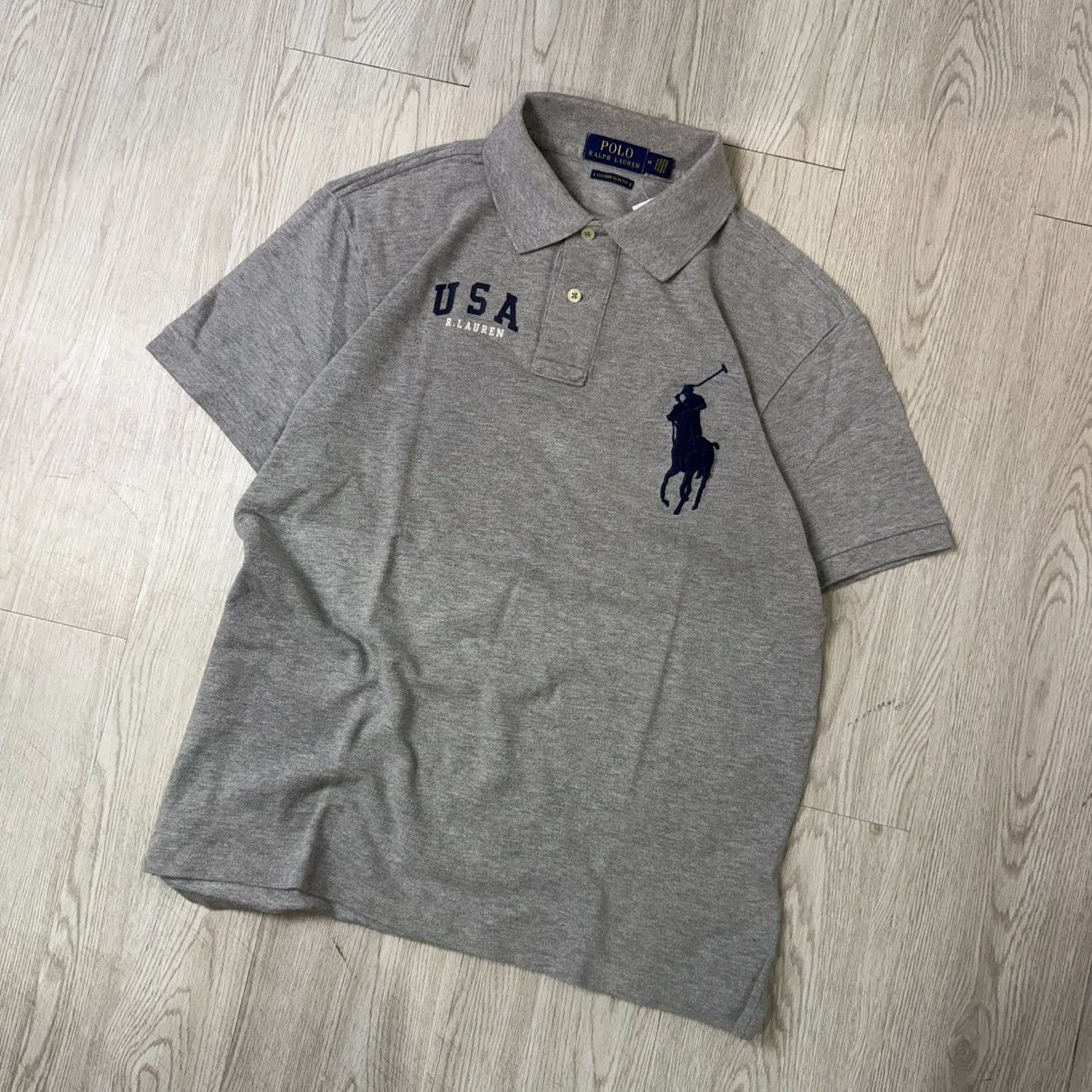 Polo Ralph Lauren POLO RALPH LAUREN usa grey Size US M / EU 48-50 / 2 - 2 Thumbnail