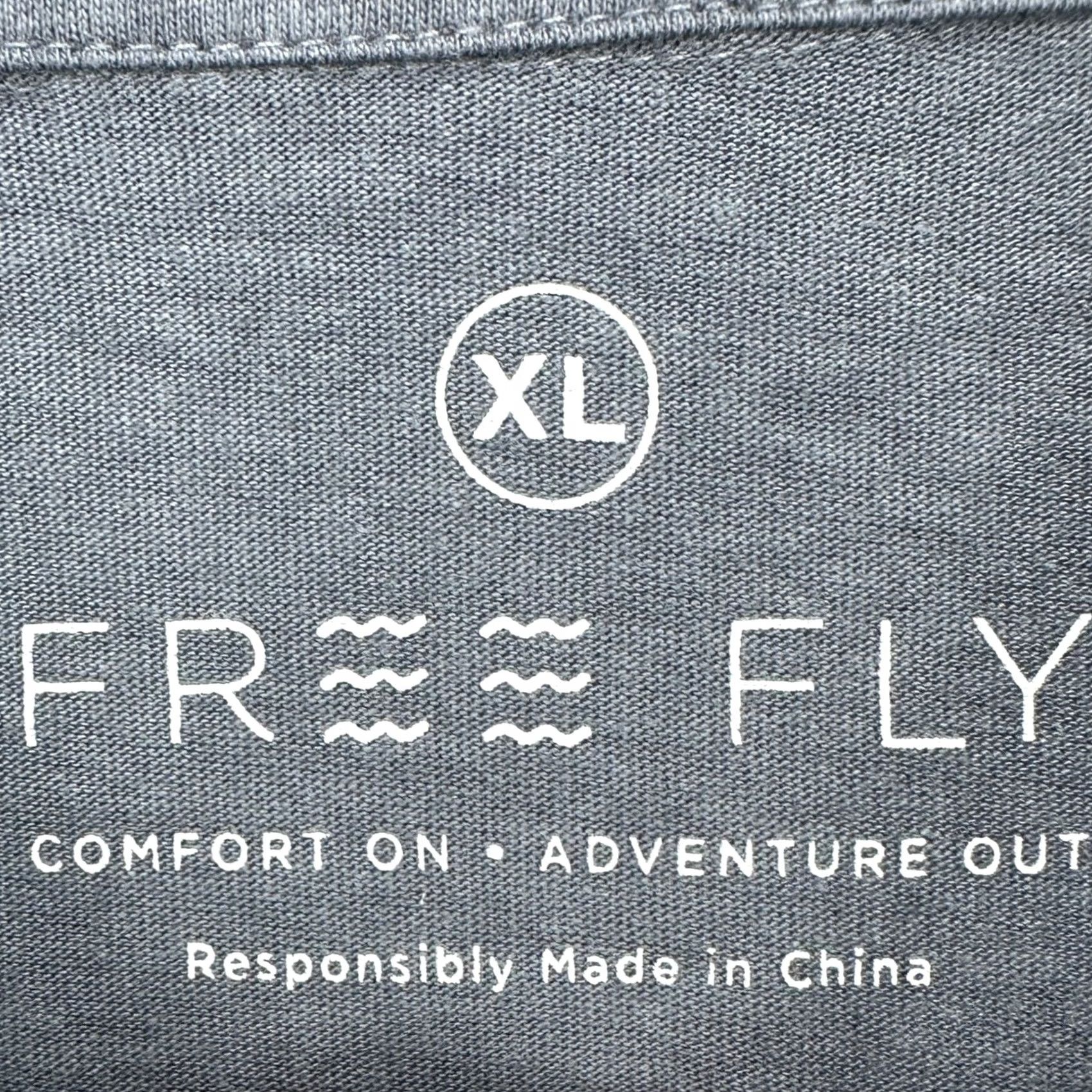 Vintage Free Fly Polo Shirt Men XL Blue Gray Short Sleeve Pocket Rugby Outdoor Comfortable Breathable Vintage No Size US XL / EU 56 / 4 - 4 Thumbnail