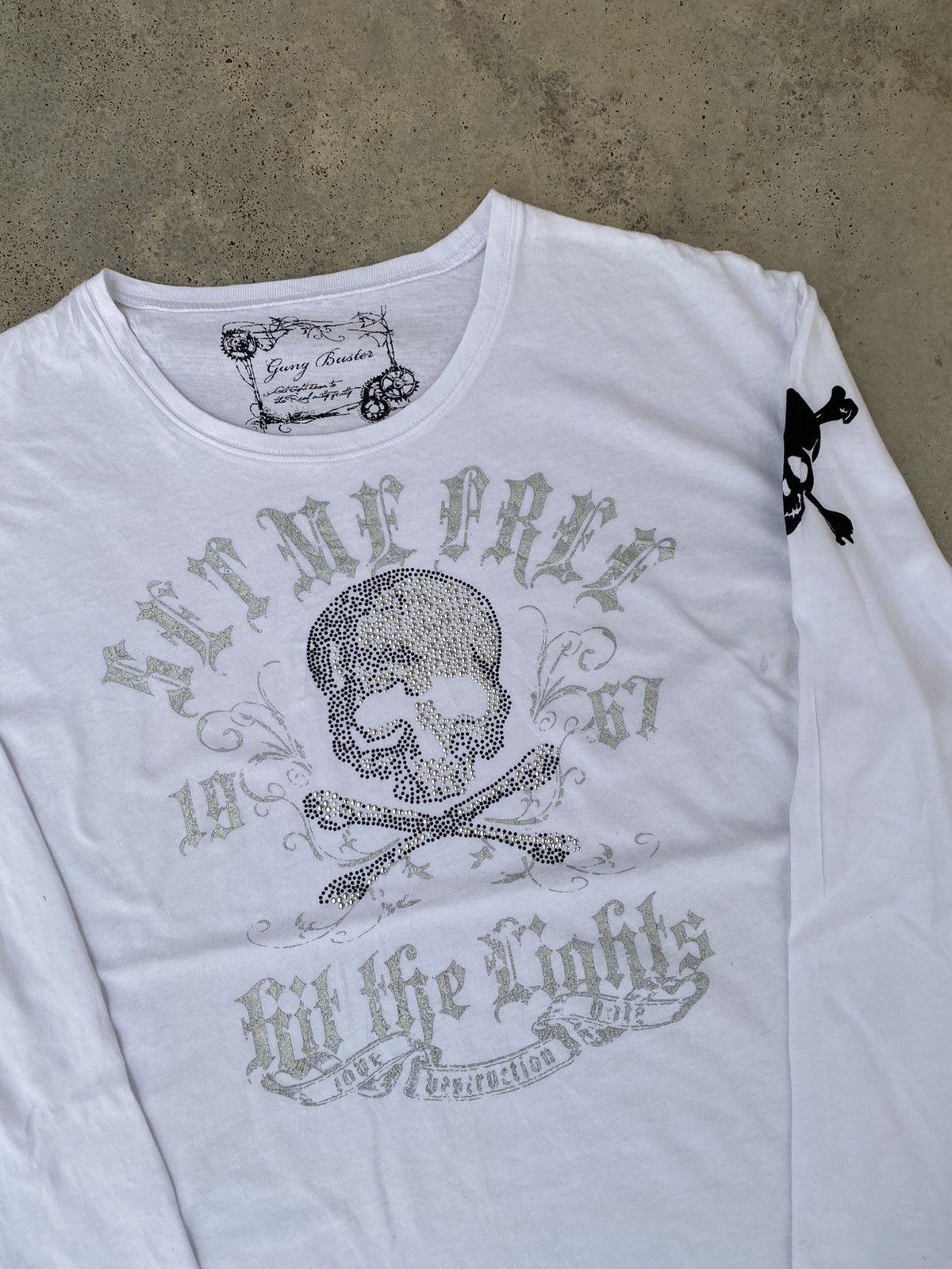 Japanese Brand 2000s Japanese Seditionaries Skull Long Sleeve Gothic Punk Size US XL / EU 56 / 4 - 2 Thumbnail