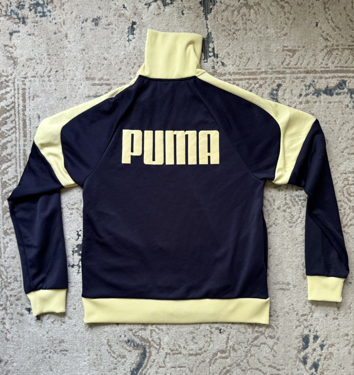 Puma Vintage Puma Tracksuit Jacket - Dark Blue Yellow Size US L / EU 52-54 / 3 - 5 Thumbnail