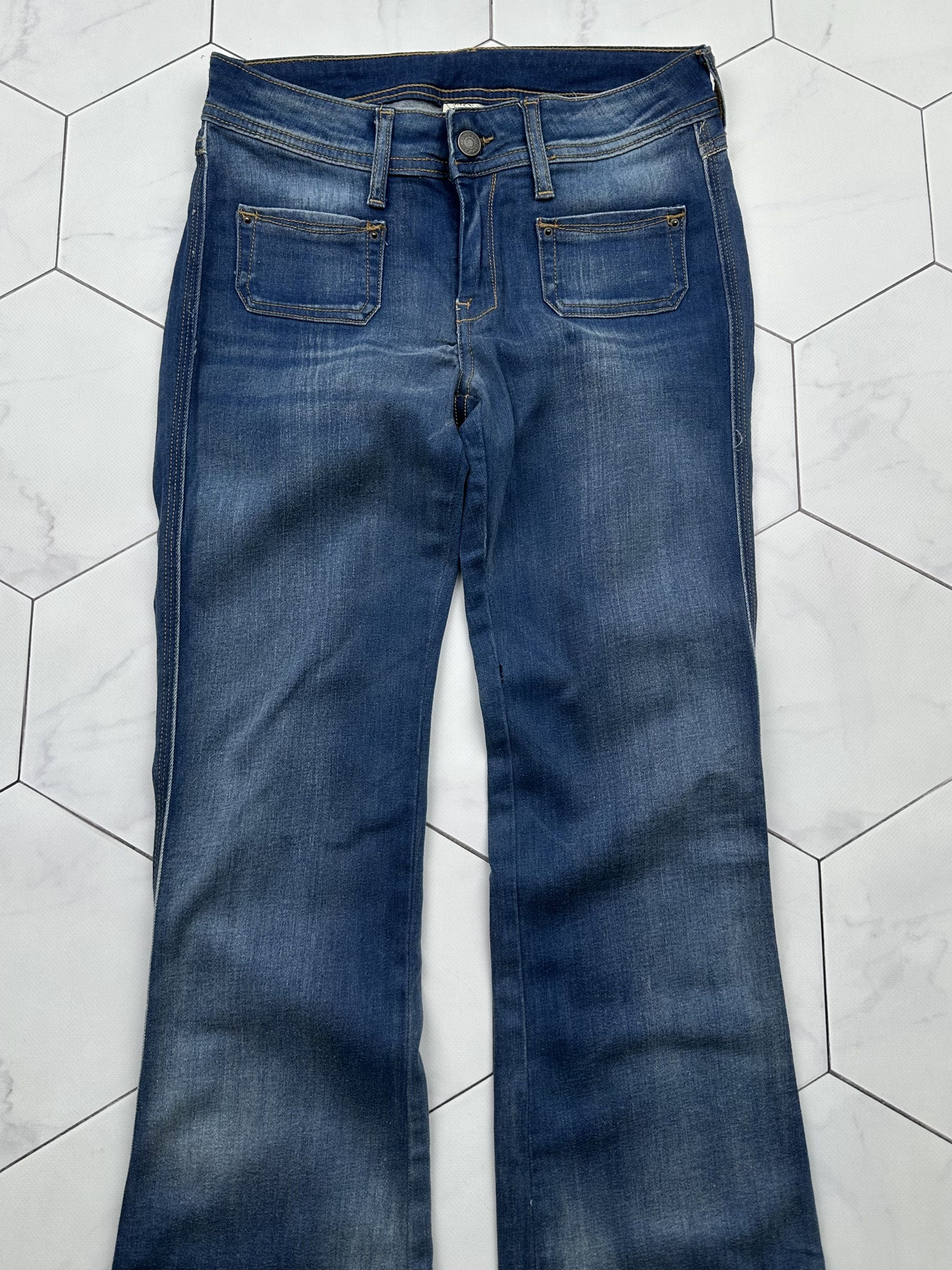 Japanese Brand Vintage Flare Jeans E2 Size 26" / US 2 / IT 38 - 2 Thumbnail
