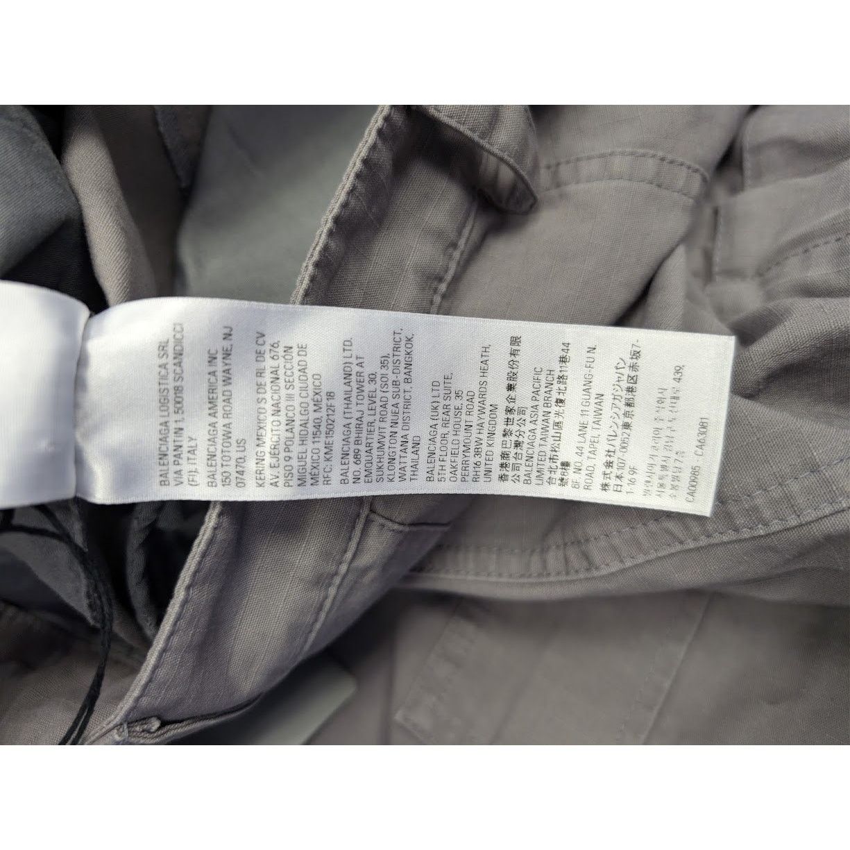 Balenciaga o1rshd1 Cotton Ripstop Pants in Gray Size US 30 / EU 46 - 22 Thumbnail