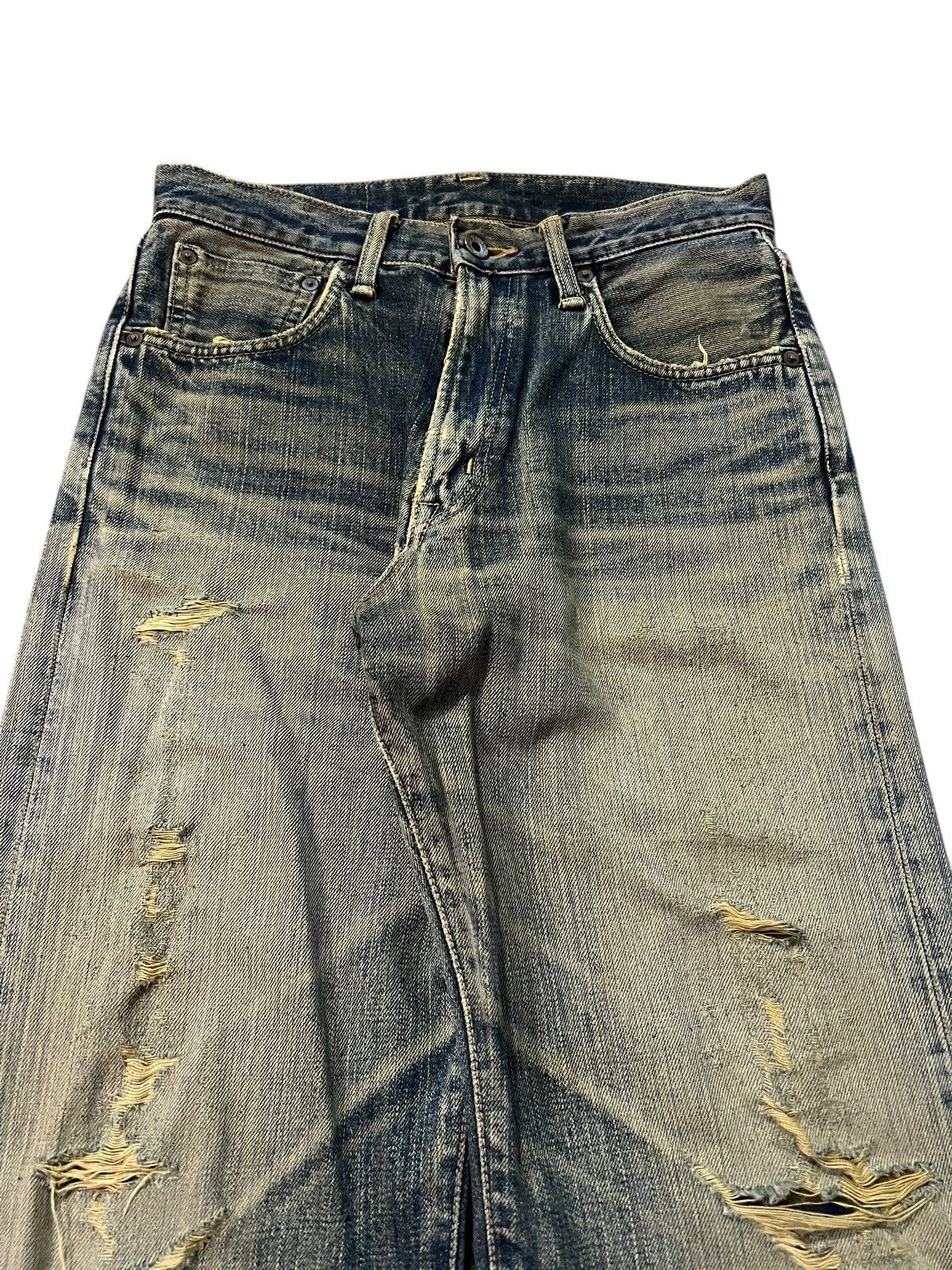Edwin Vintage Edwin 505x Selvedge Distressed Rusty If six was nine Size US 28 / EU 44 - 3 Thumbnail