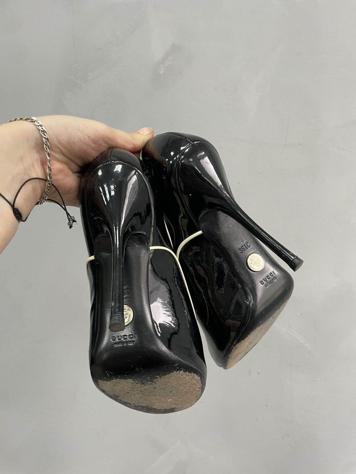 Gucci Rare Gucci heel 2000s leather boots shoes 👞 Size US 6 / IT 36 - 3 Thumbnail