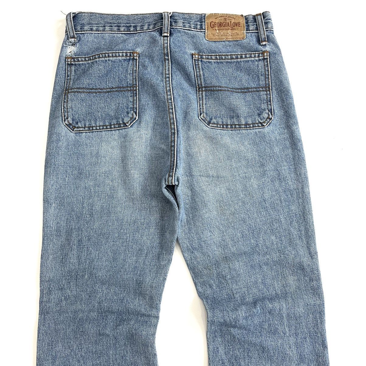 If Six Was Nine × Japanese Brand × Le Grande Bleu (L.G.B.) Y2k Georgia Love Bell Bottons Flared Jeans Bootcut Lgb Goa Size 28" / US 6 / IT 42 - 12 Thumbnail