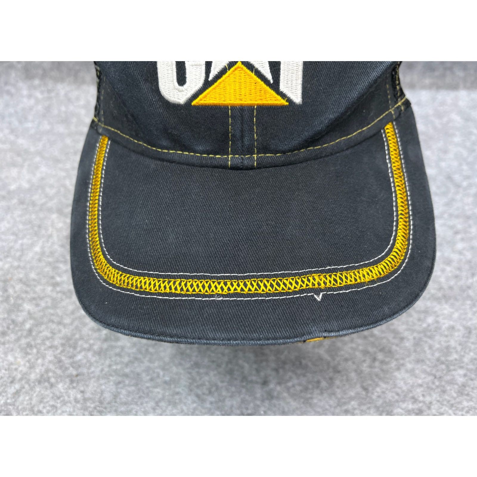 Vintage CAT Hat Cap Strap Back Adult Black Caterpillar Trucker Cotton Twill Size ONE SIZE - 3 Thumbnail